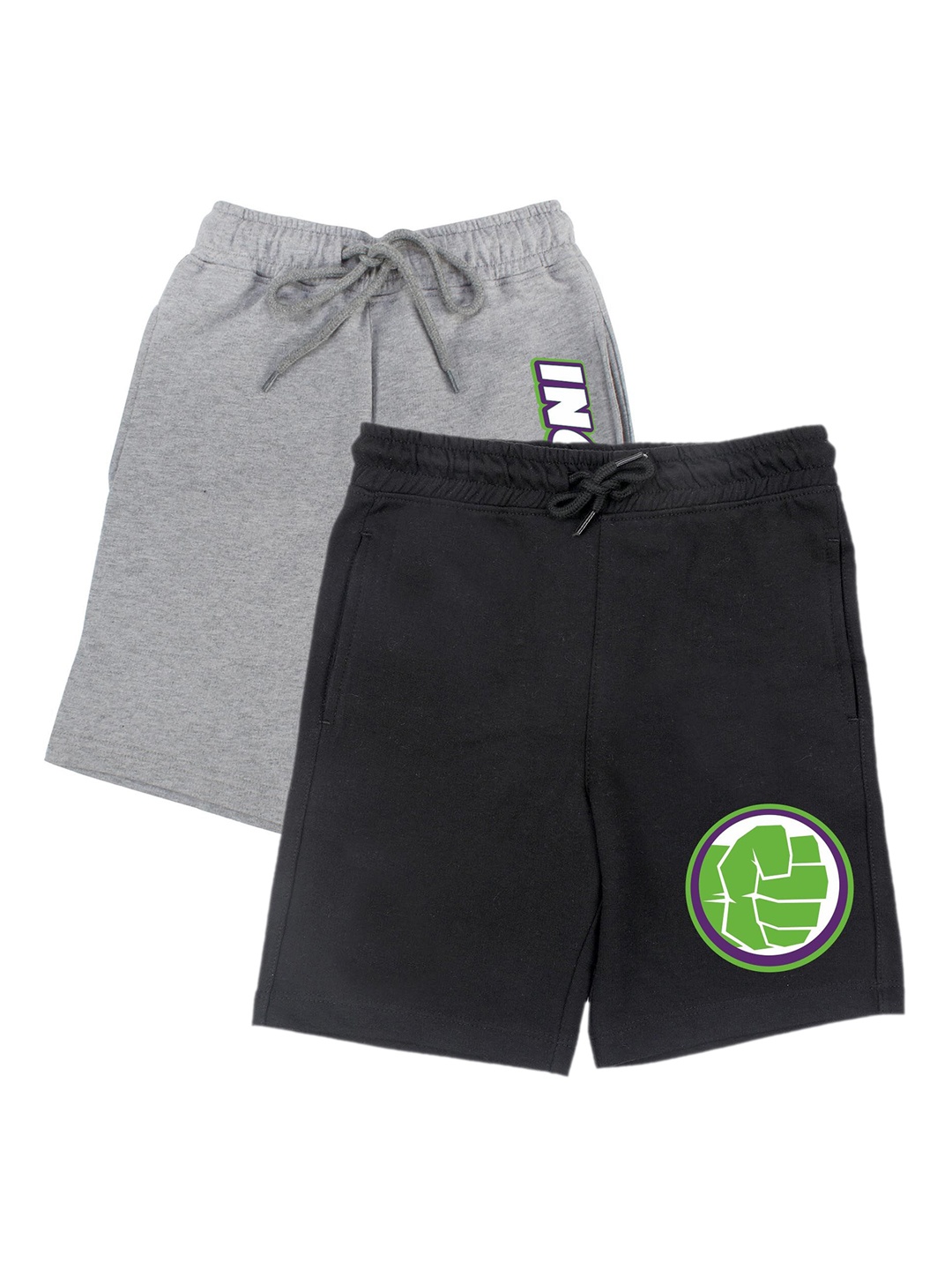 

Marvel by Wear Your Mind Boys Pack of 2 Shorts, Black