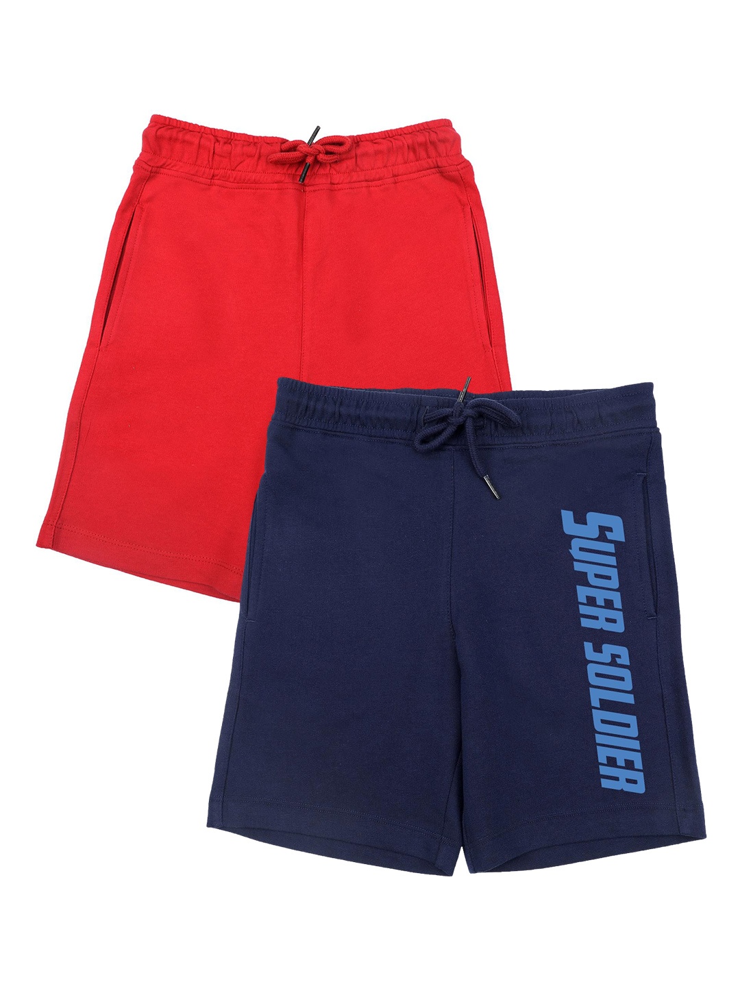 

Marvel by Wear Your Mind Boys Pack Of 2 Captain America Shorts, Red