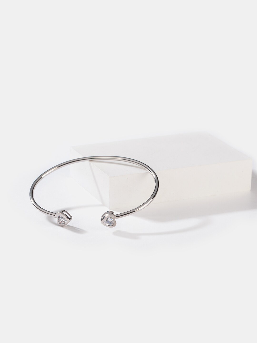 

SHAYA Women Silver-Toned Silver Wraparound Bracelet