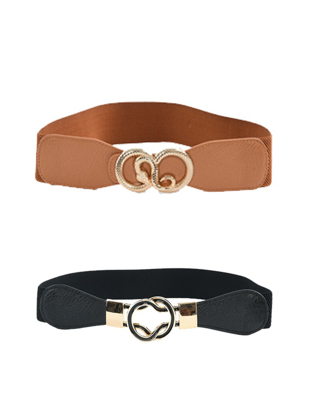 

Kastner Women Pack of 2 Tan & Black Belt