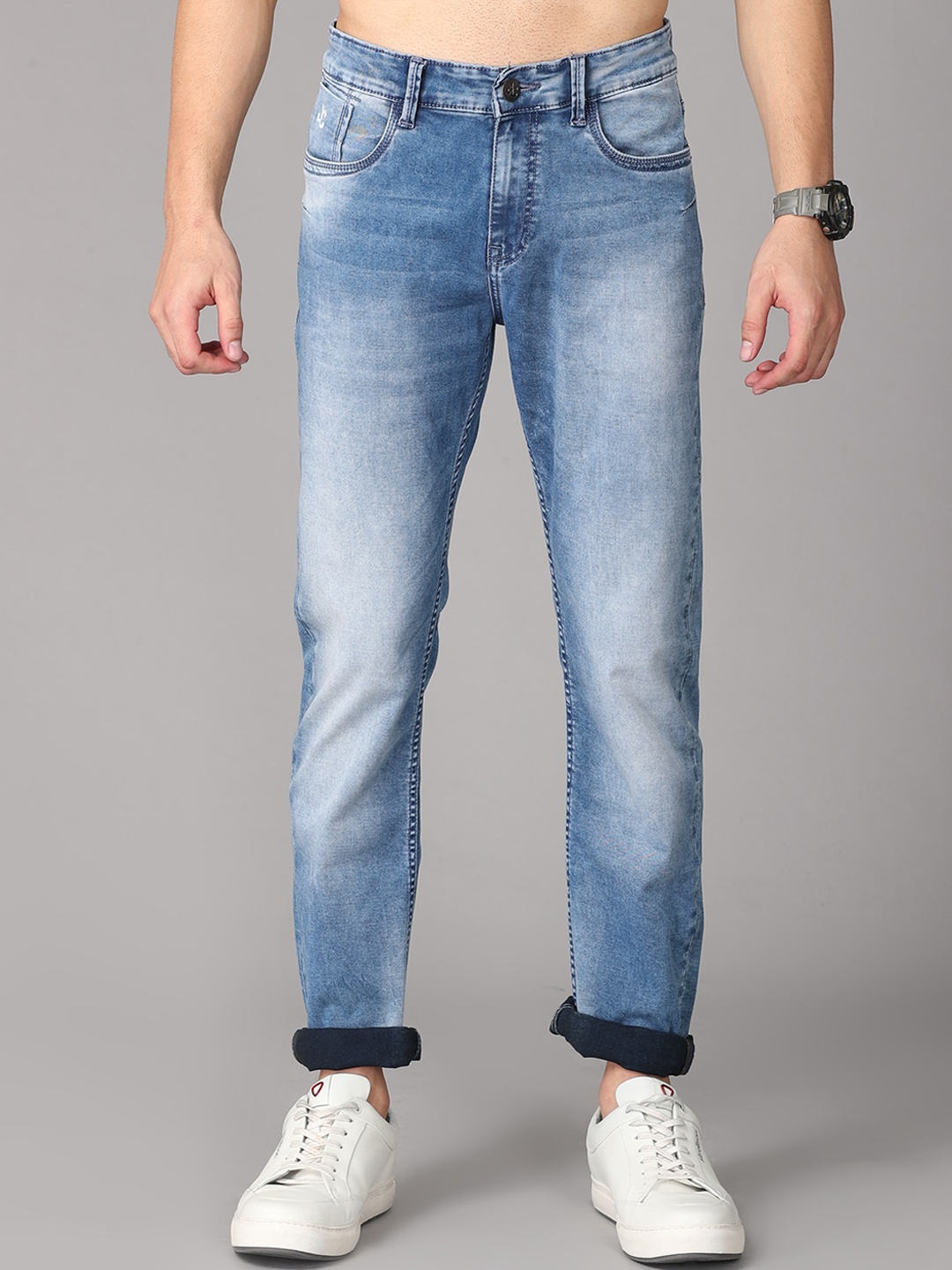 

Jean Cafe Men Blue Slim Fit Heavy Fade Jeans
