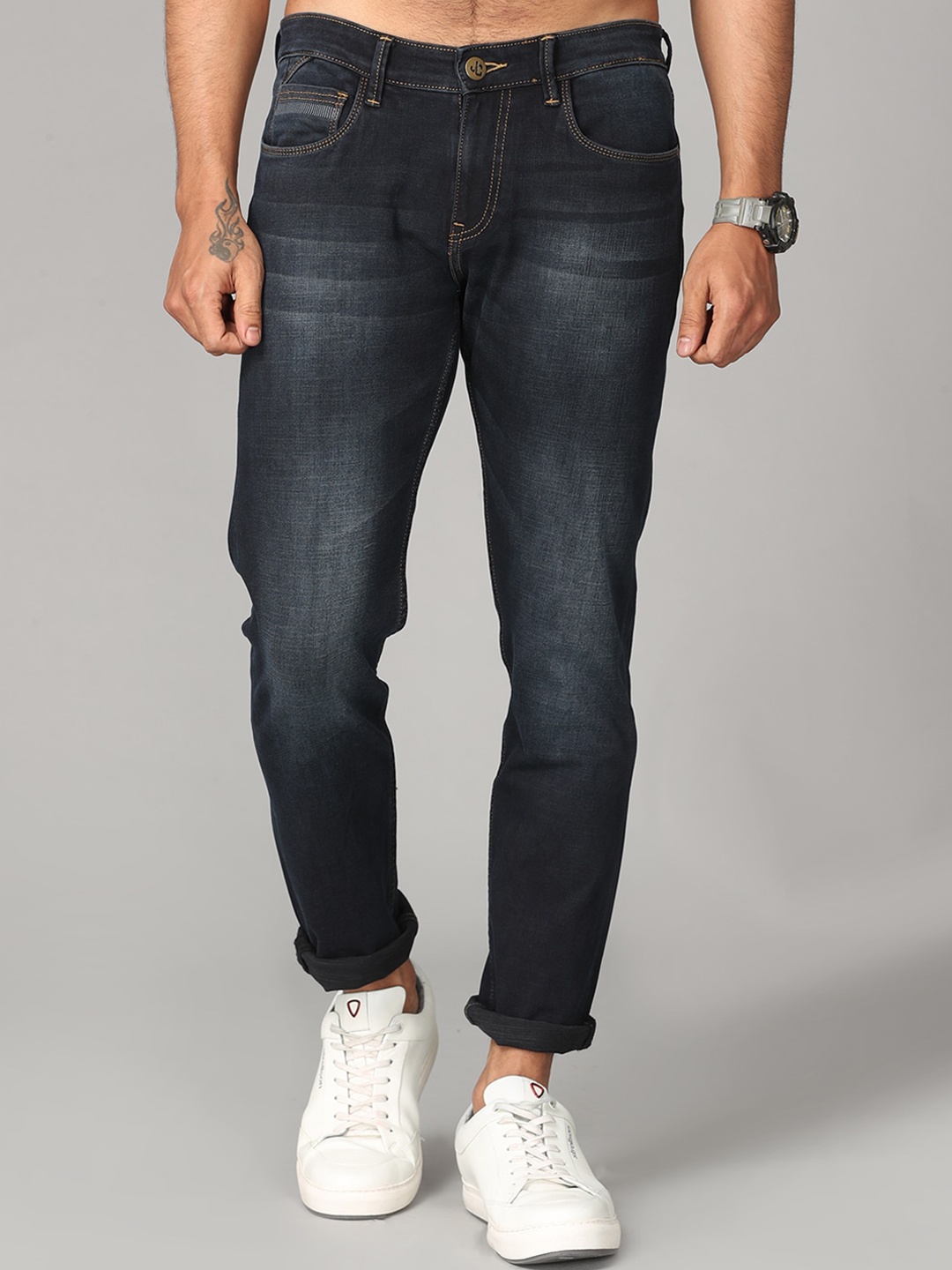 

Jean Cafe Men Blue Jean Slim Fit Light Fade Jeans