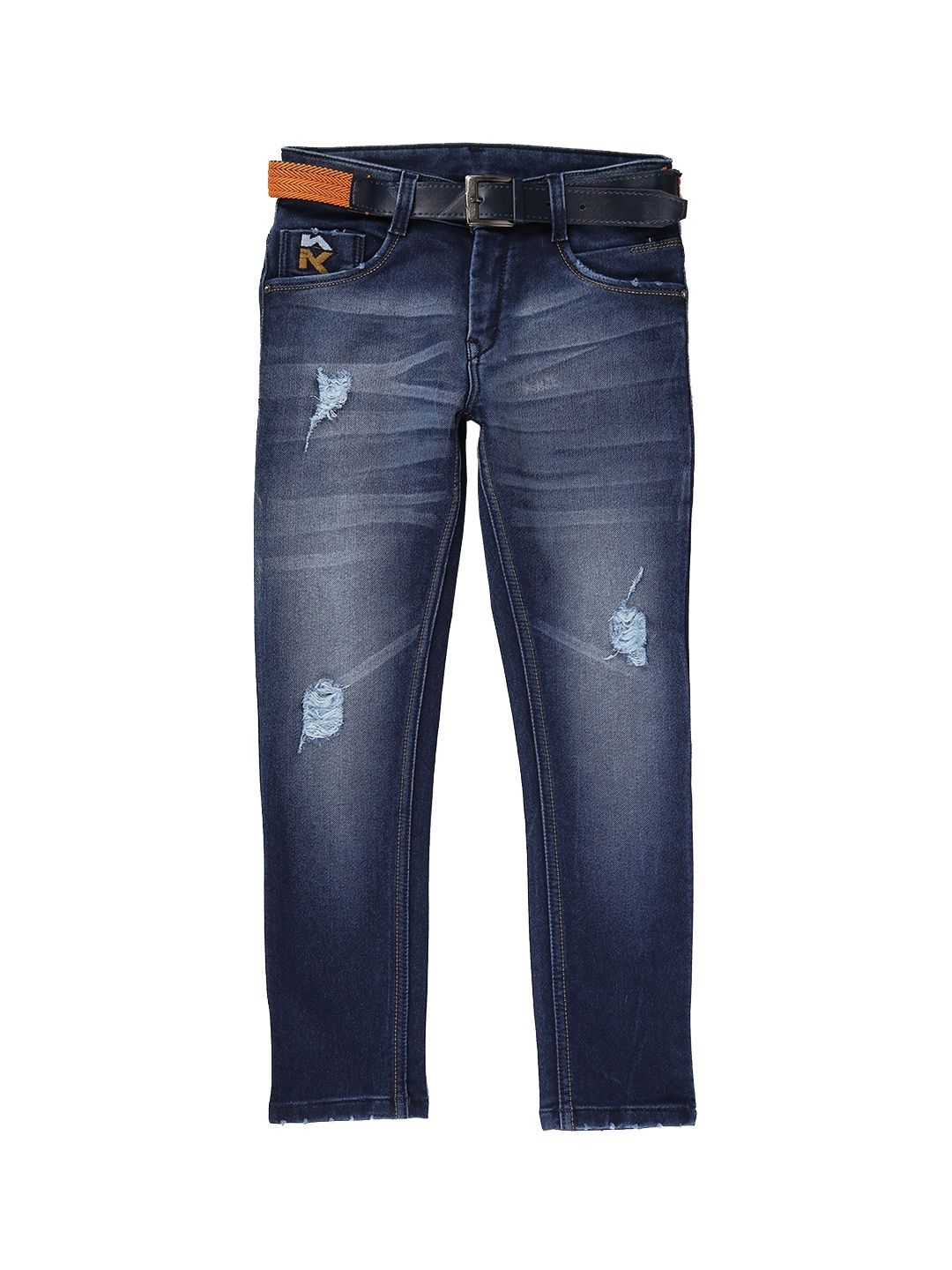 

V-Mart Boys Blue Medium Waist Heavy Fade Jeans