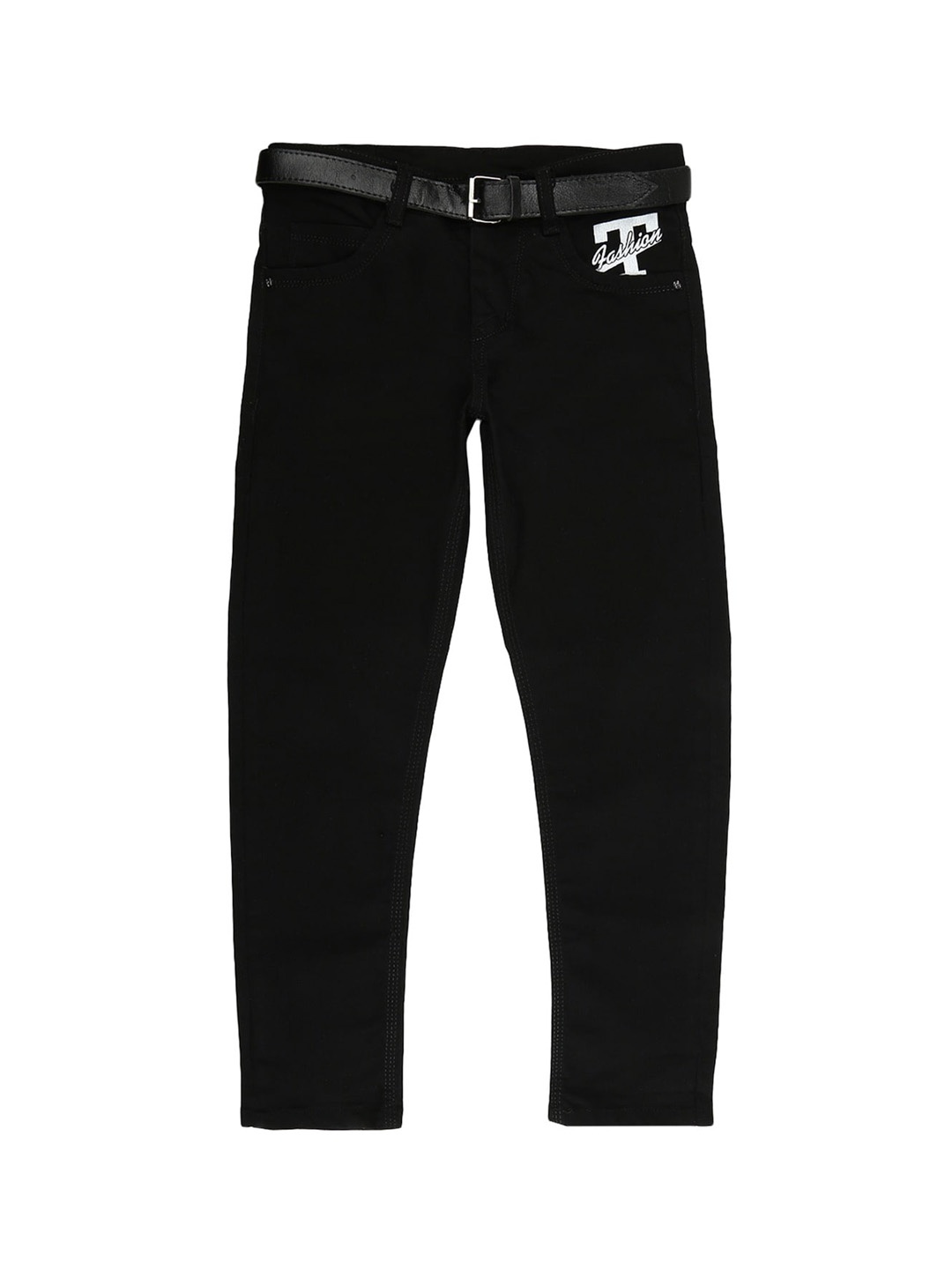 

V-Mart Boys Black Medium Waist Jeans