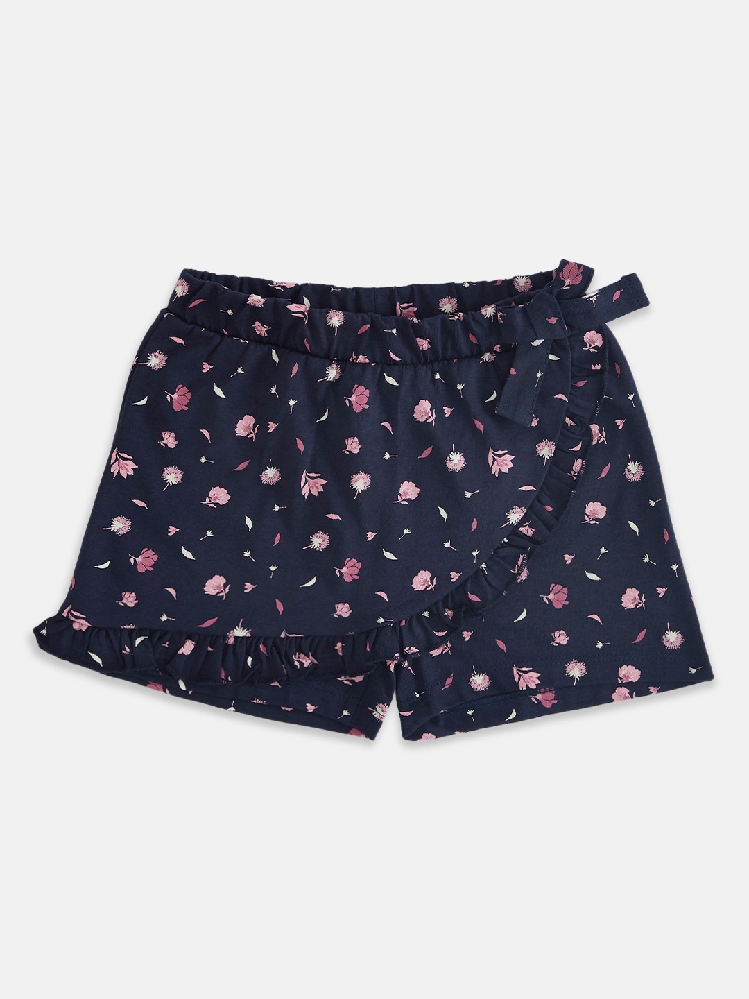 

Pantaloons Junior Girls Navy Blue Floral Printed Skirts