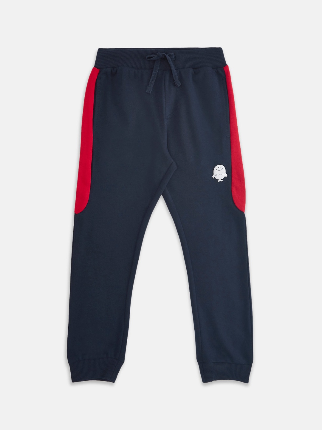 

Pantaloons Junior Boys Navy Blue Solid Cotton Track Pants