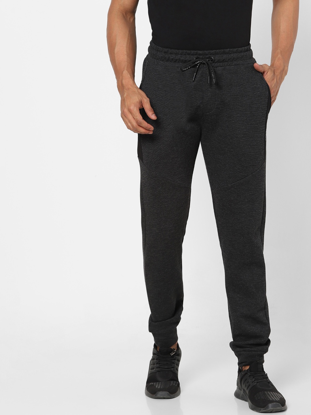 

Street Armor by Pantaloons Men Black Solid Track Pants