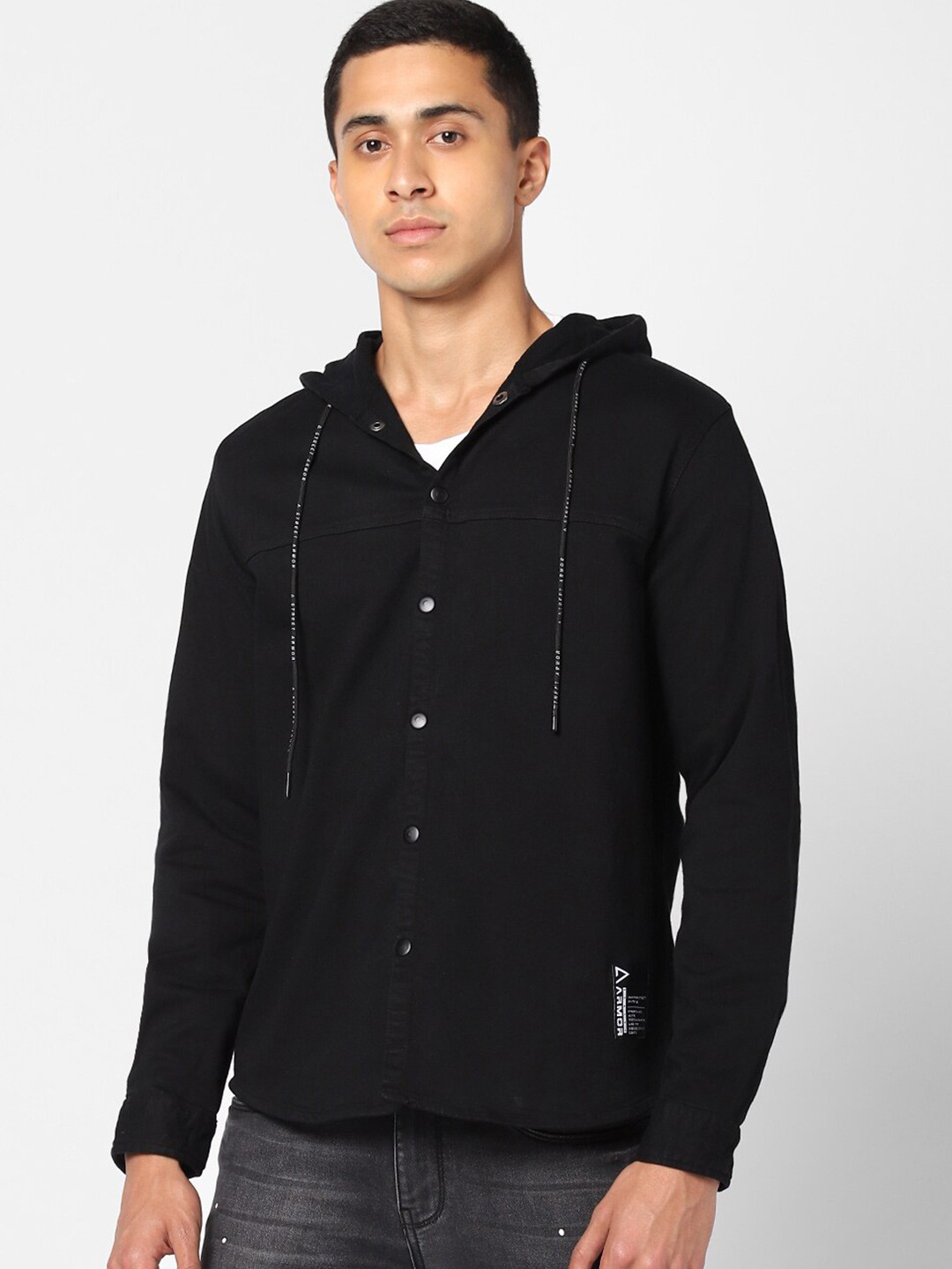 

Street Armor by Pantaloons Men Black Casual Shirt