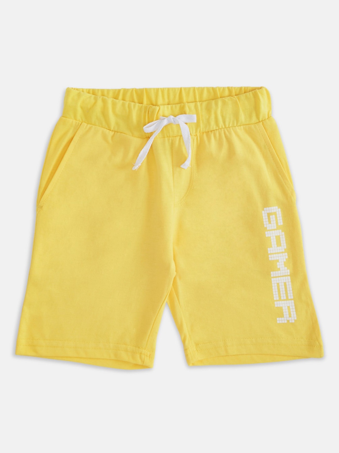 Pantaloons Junior Boys Yellow Solid Shorts