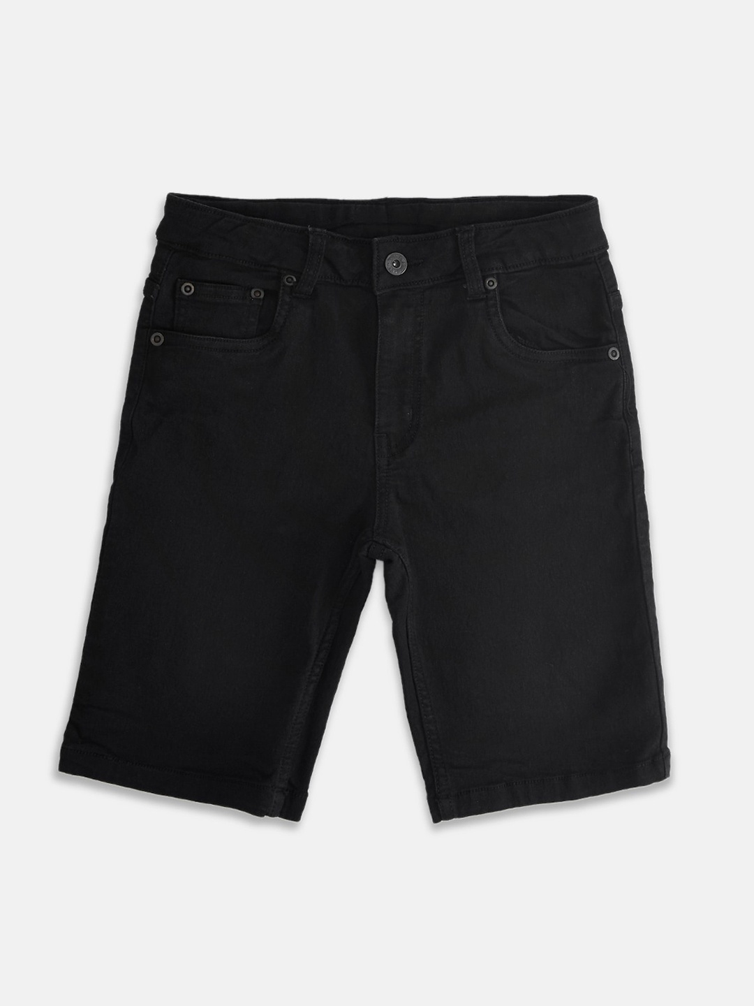 

Pantaloons Junior Boys Black Denim Shorts