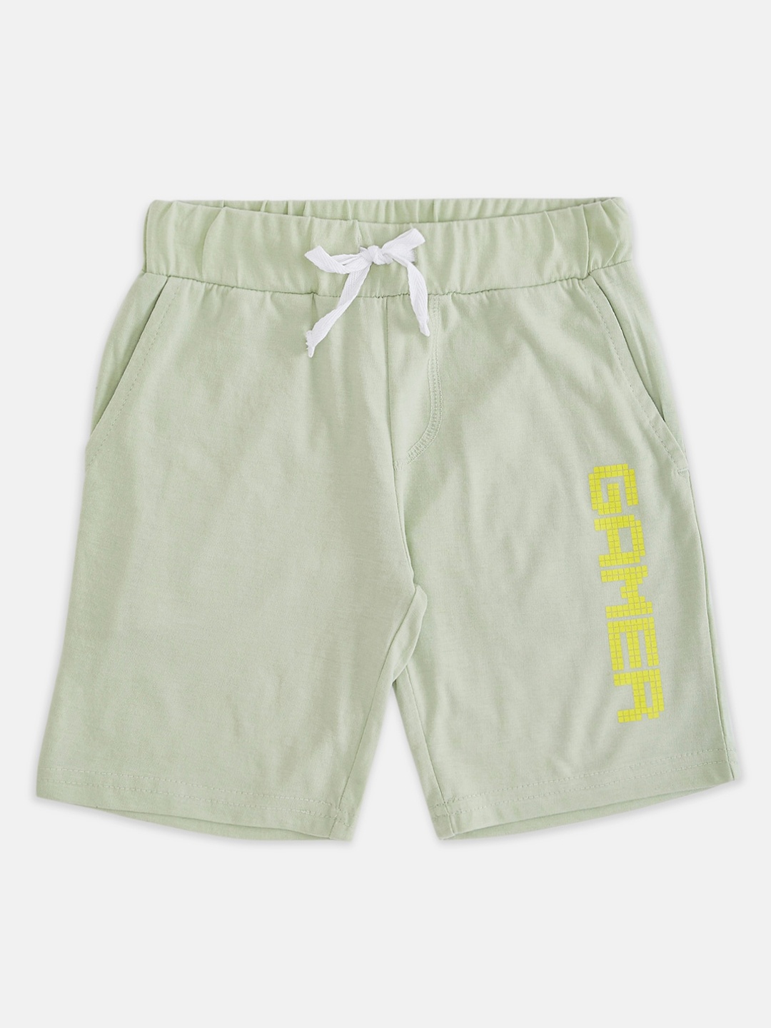 

Pantaloons Junior Boys Sage Green Pure Cotton Shorts