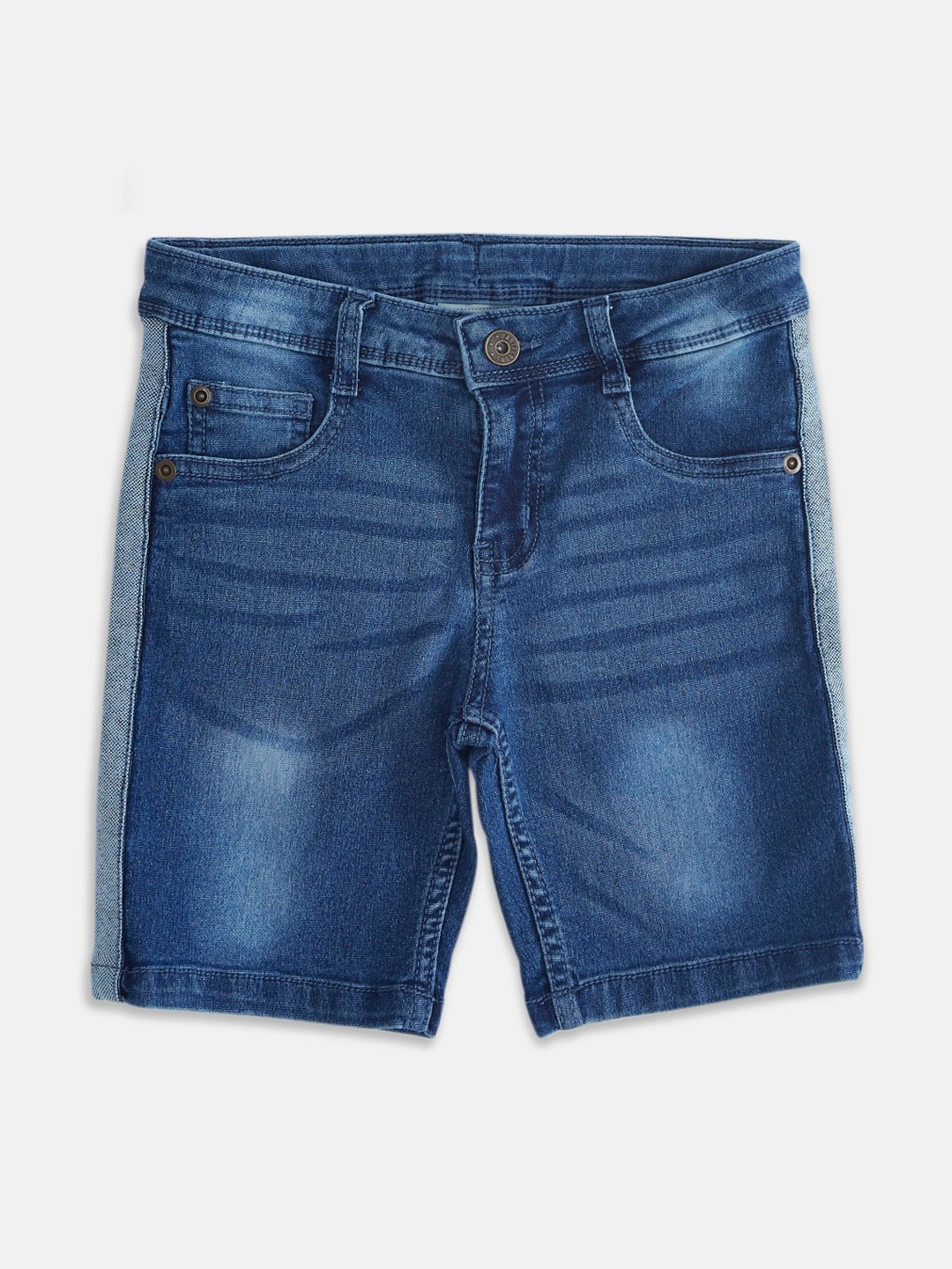 

Pantaloons Junior Boys Blue Washed Denim Shorts
