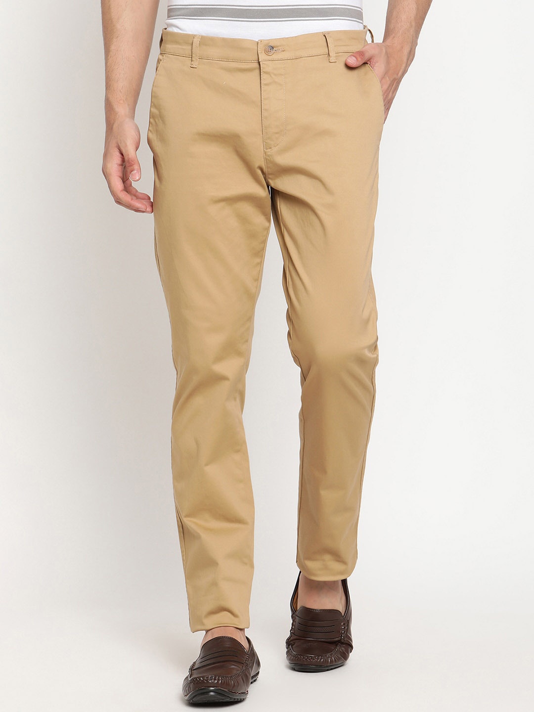

Cantabil Men Khaki Original Casual Trouser