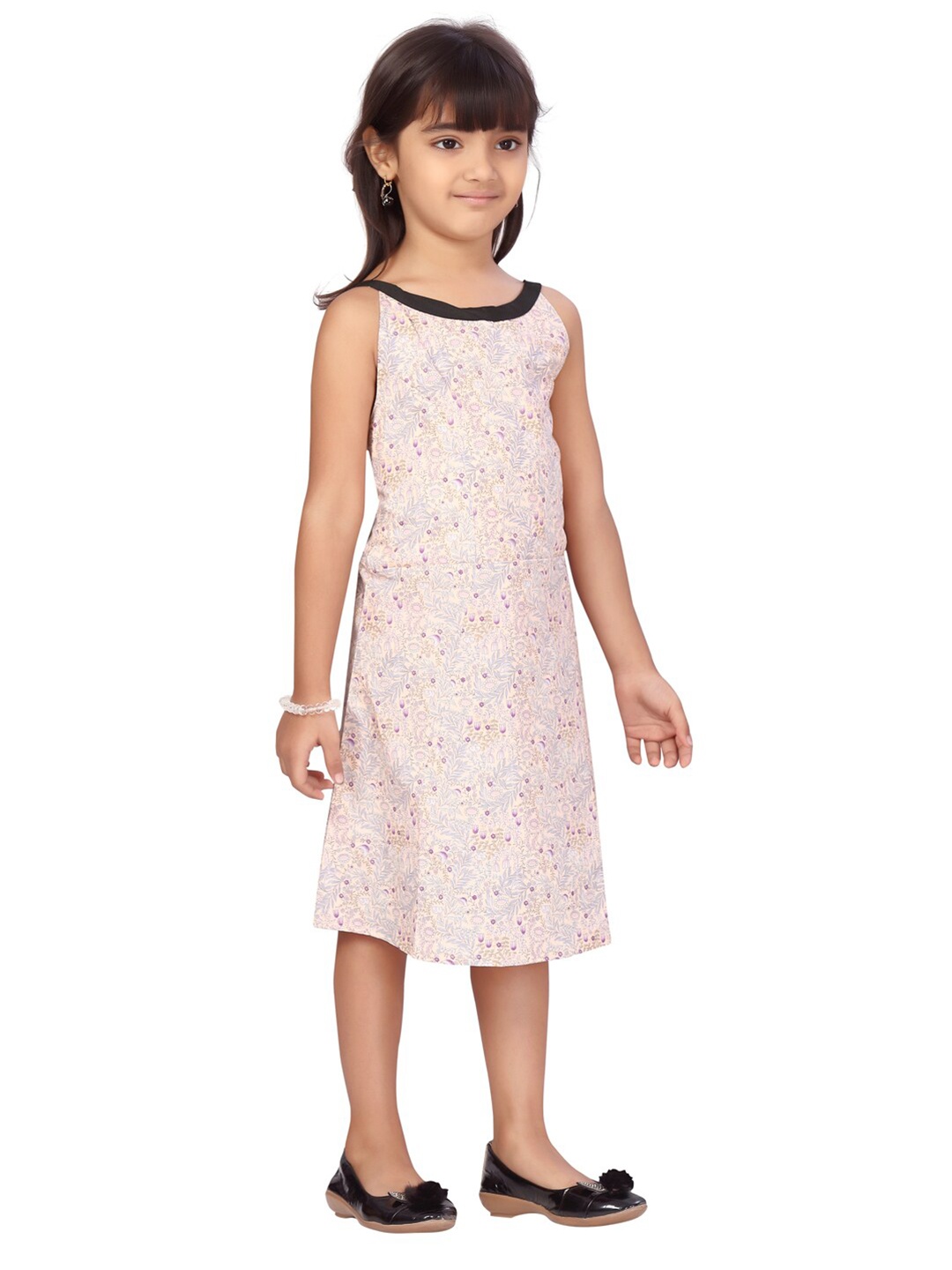 

Aarika Girls Pink Floral A-Line Dress