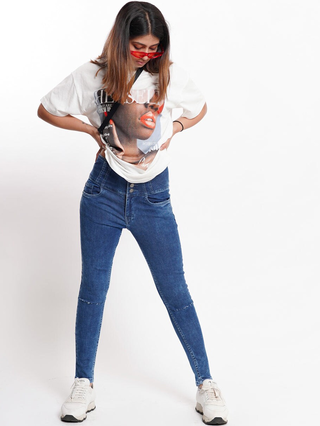 

FREAKINS Women Stunning Blue Skinny Fit Jeans