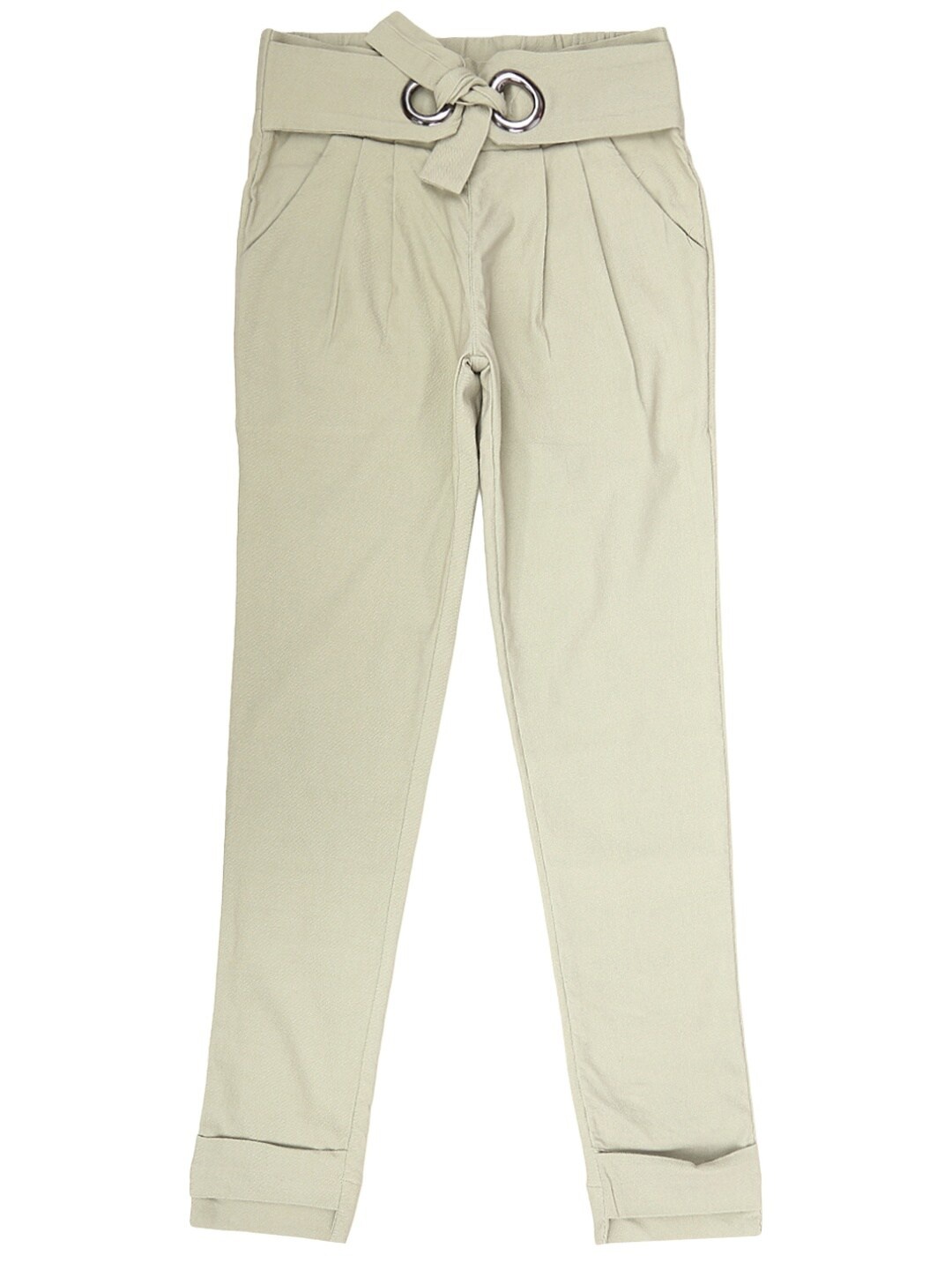 

V-Mart Girls Olive Green Slim Fit Solid Cotton Jeggings