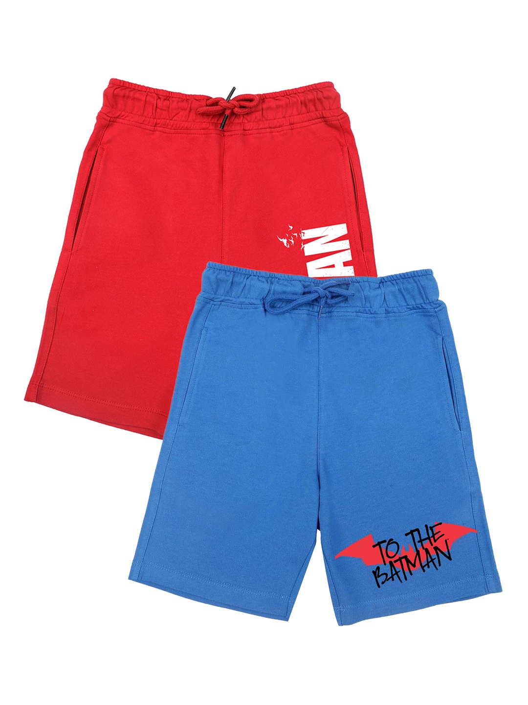

DC by Wear Your Mind Boys Blue & Red Pack of 2 Printed Batman Shorts