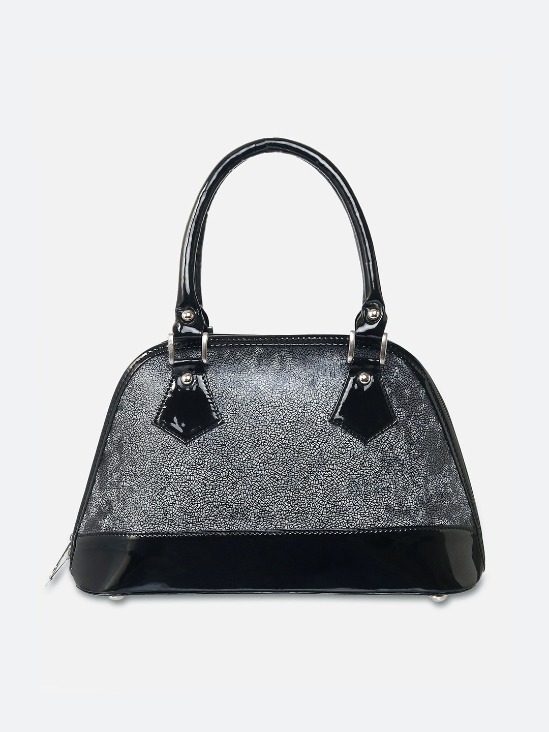 

ATHLISIS Women Grey Textured Structured Shoulder Bag