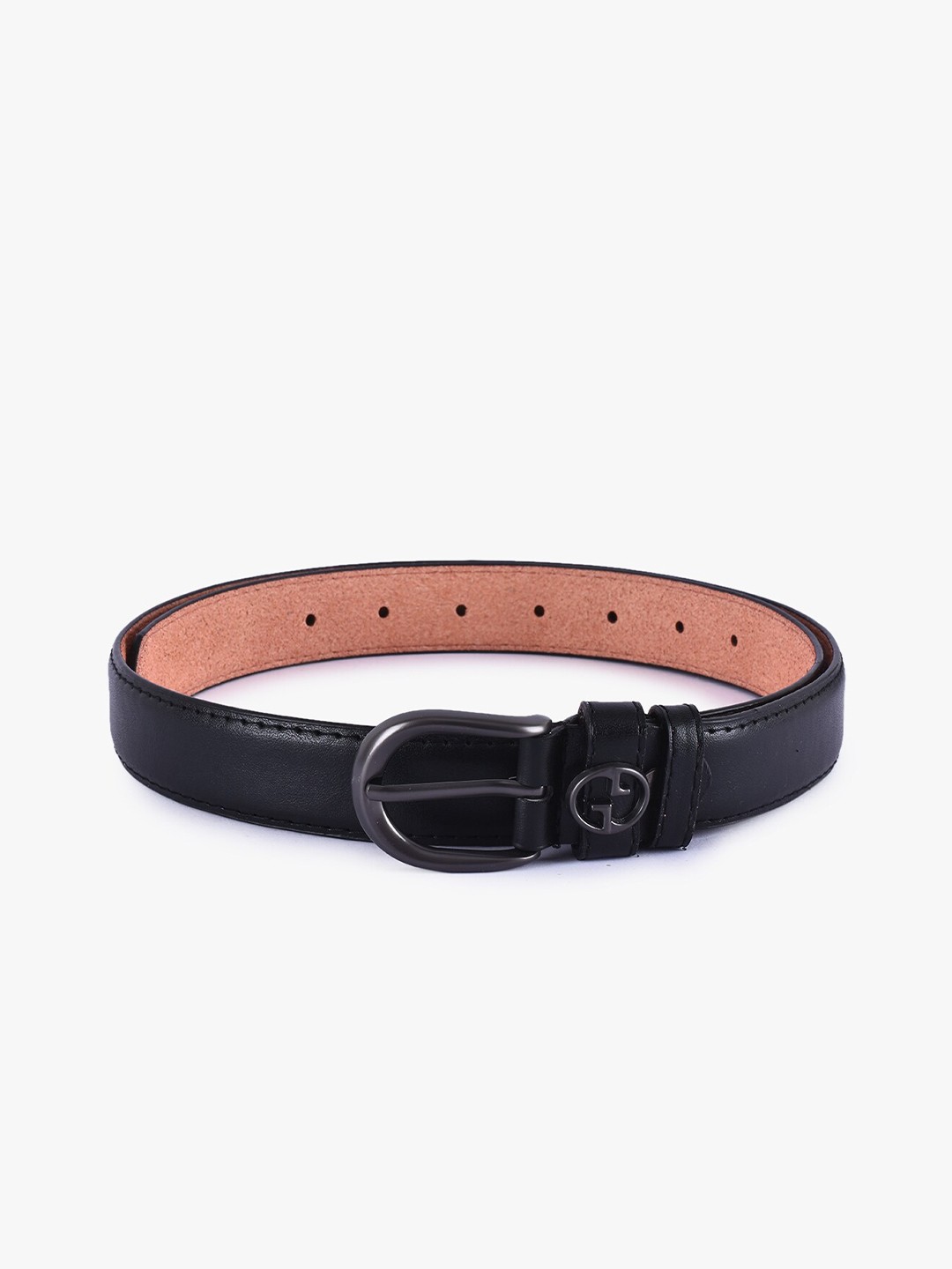 

BuckleUp Women Black Formal Belt