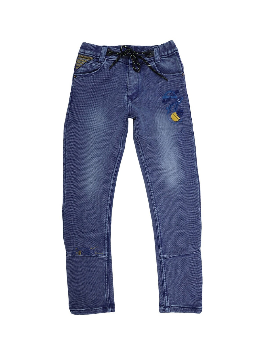 

V-Mart Boys Blue Classic Medium Waist Light Fade Jeans