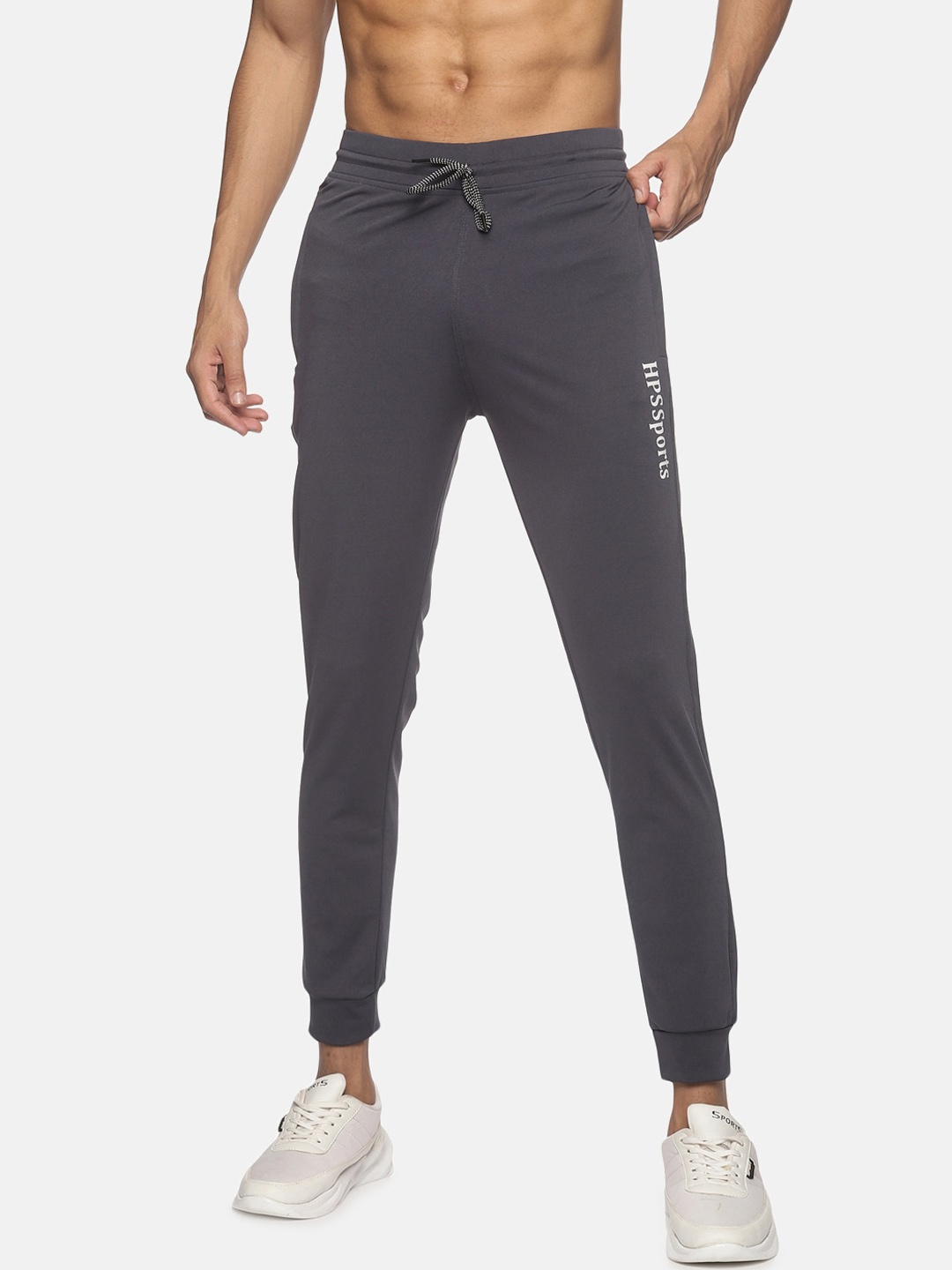 

HPS Sports Men Grey Solid Slim Fit Joggers