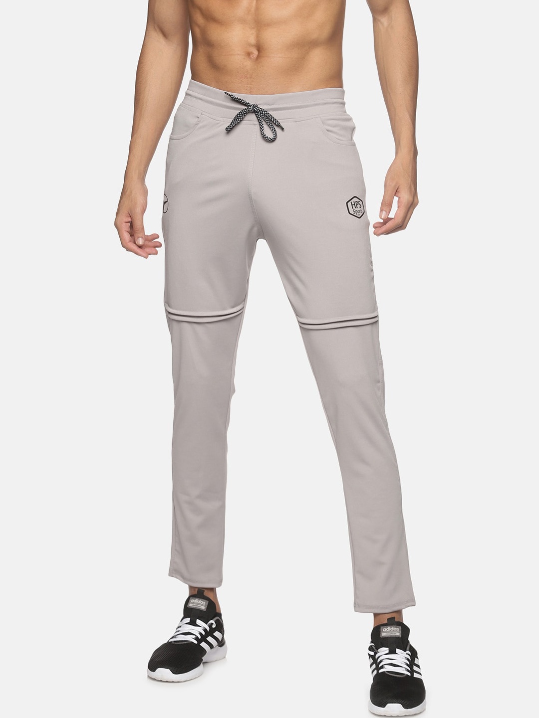 

HPS Sports Men Grey Solid Slim Fit Track Pants