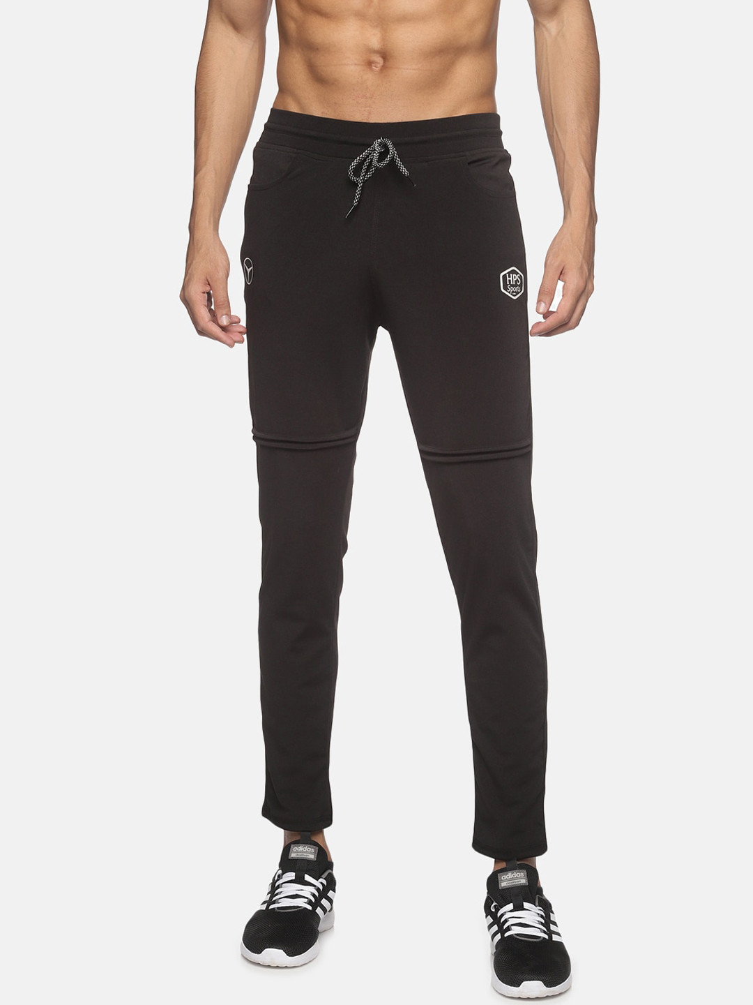 

HPS Sports Men Black Solid Slim-Fit Track Pants