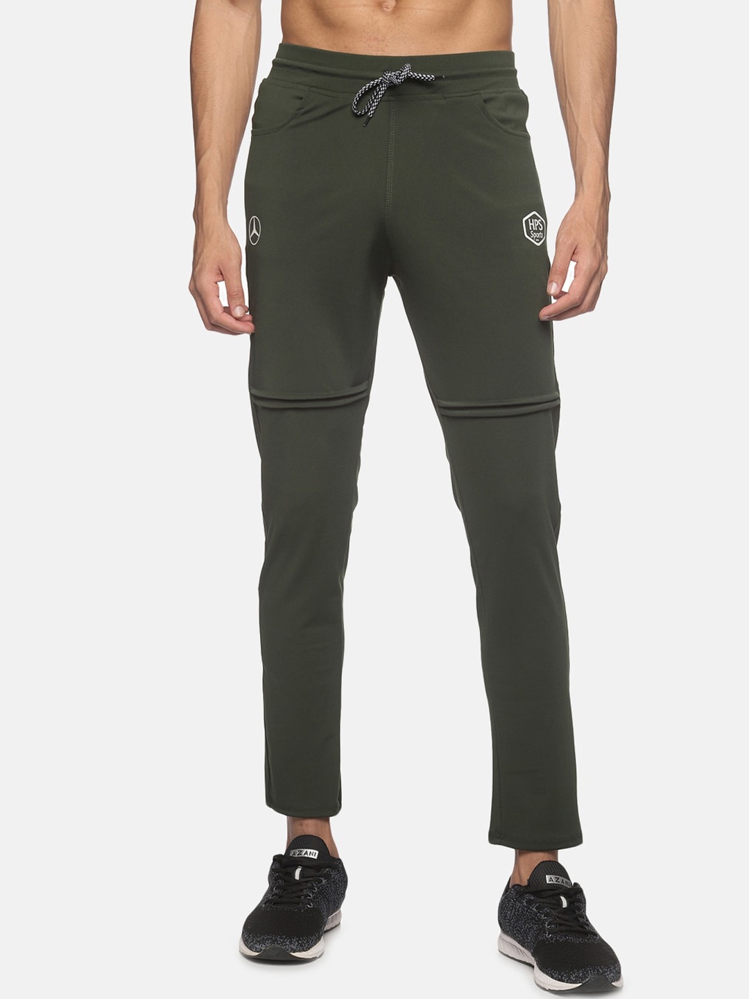 

HPS Sports Men Green Solid Slim Fit Track Pants