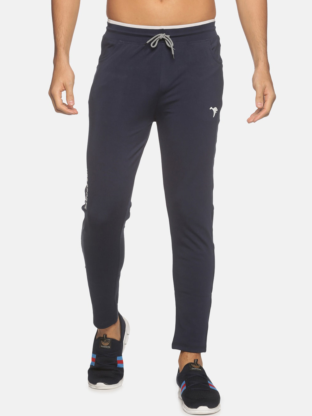 

HPS Sports Men Blue Solid Track Pants