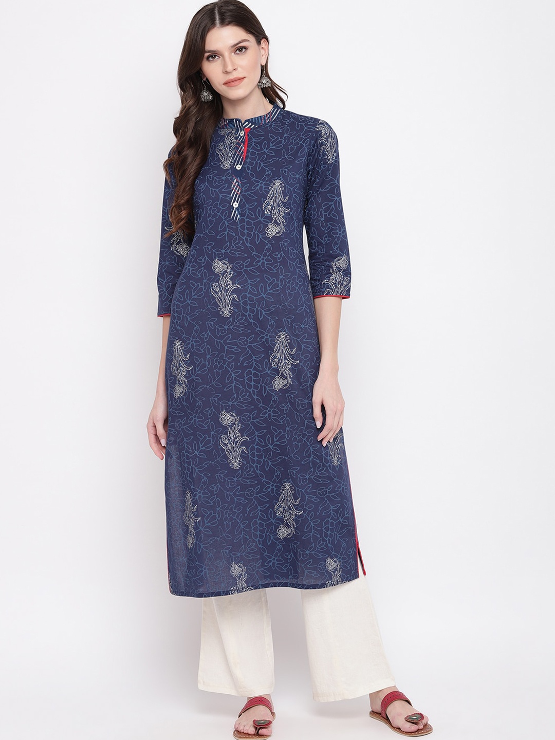 

KALINI Women Blue Dyed Kurta