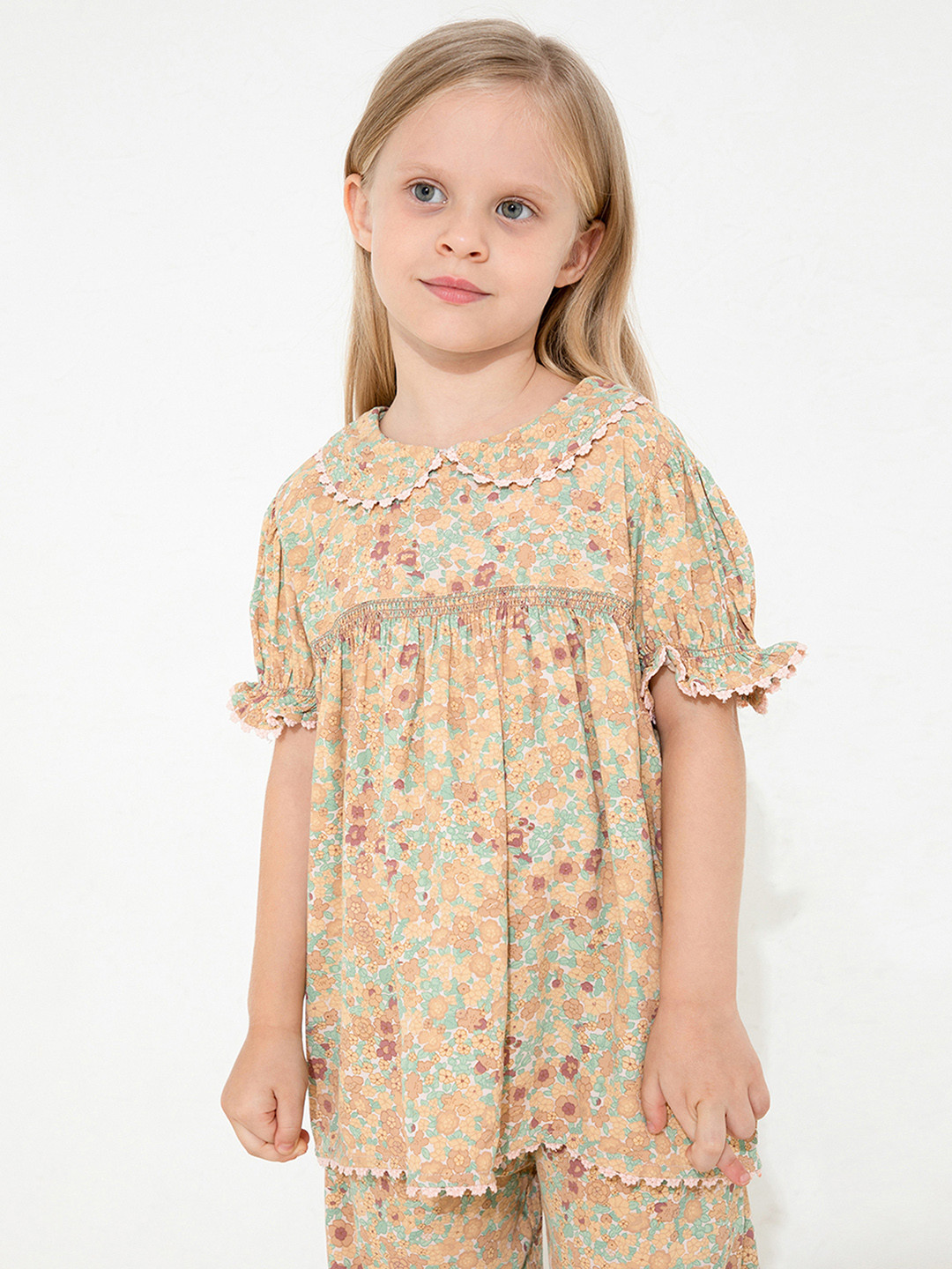 

Cherry Crumble Girls Multicoloured Printed Night suit, Multi