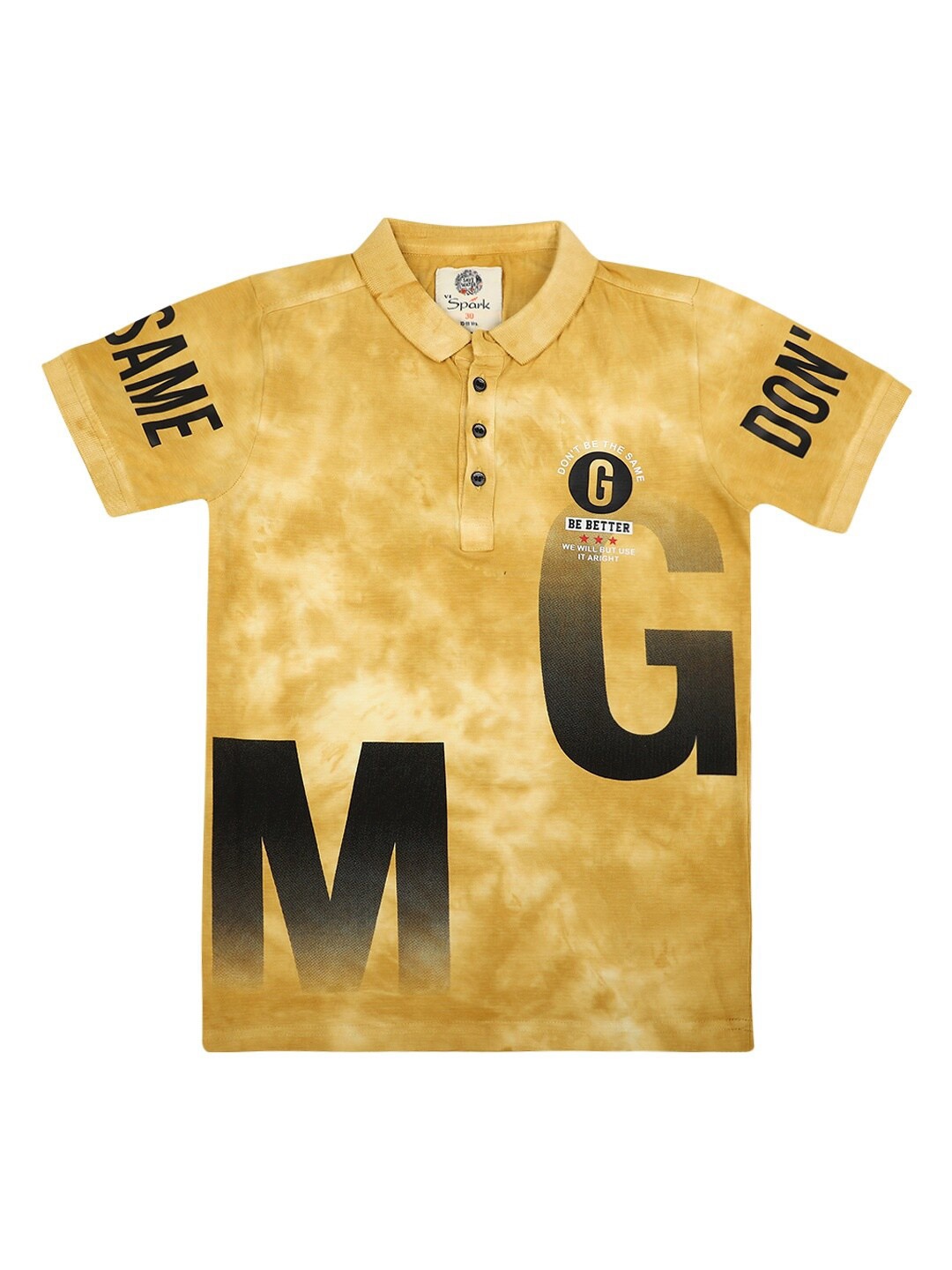 

V-Mart Boys Mustard Yellow Polo Collar T-shirt