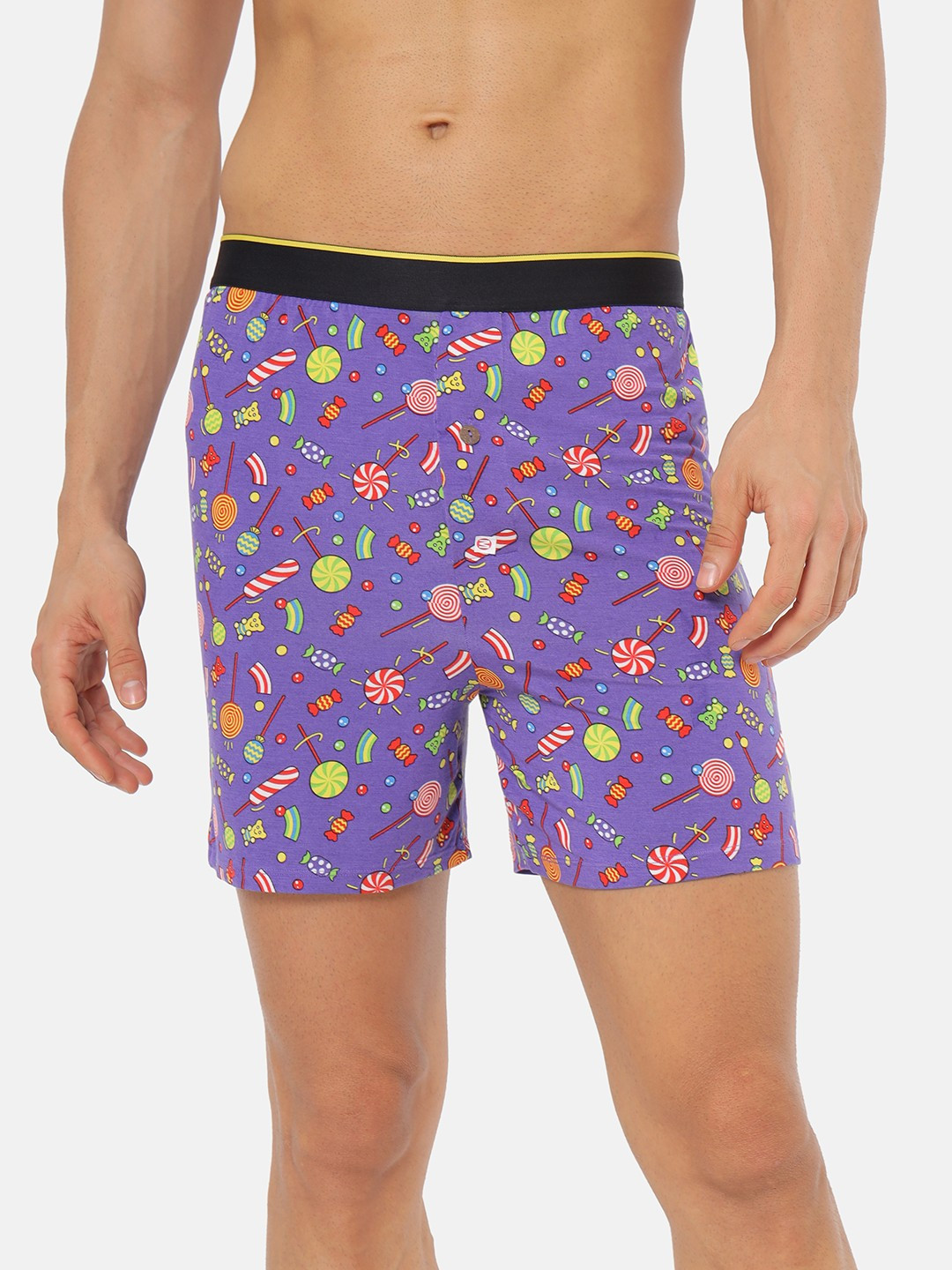 

bummer Men Purple Sugar Rush Printed Micro Modal Boxers