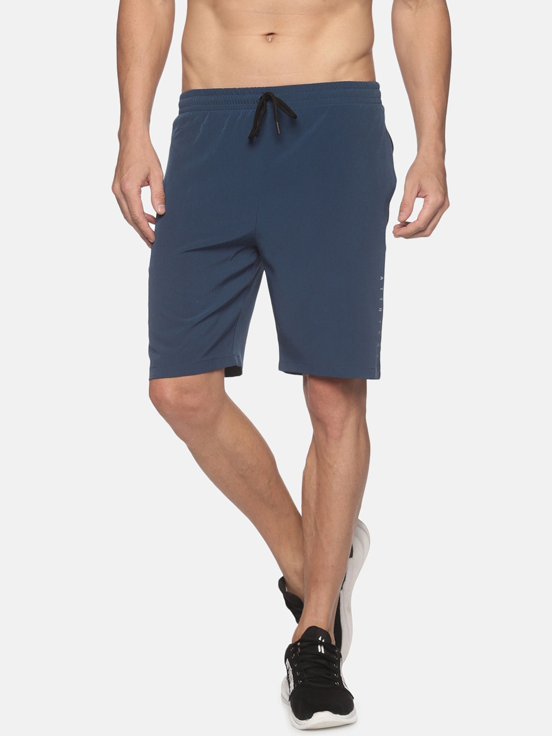 

ATTIITUDE Men Blue Low-Rise Slim Fit Sports Shorts