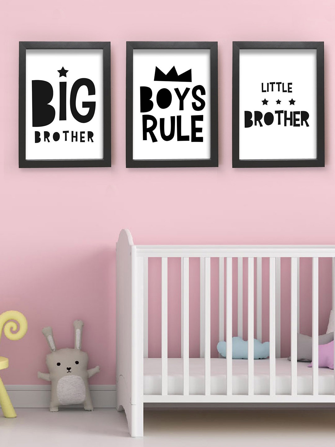 

TIED RIBBONS Black & White Quotes Printed Wall Art Poster Framed Paintings