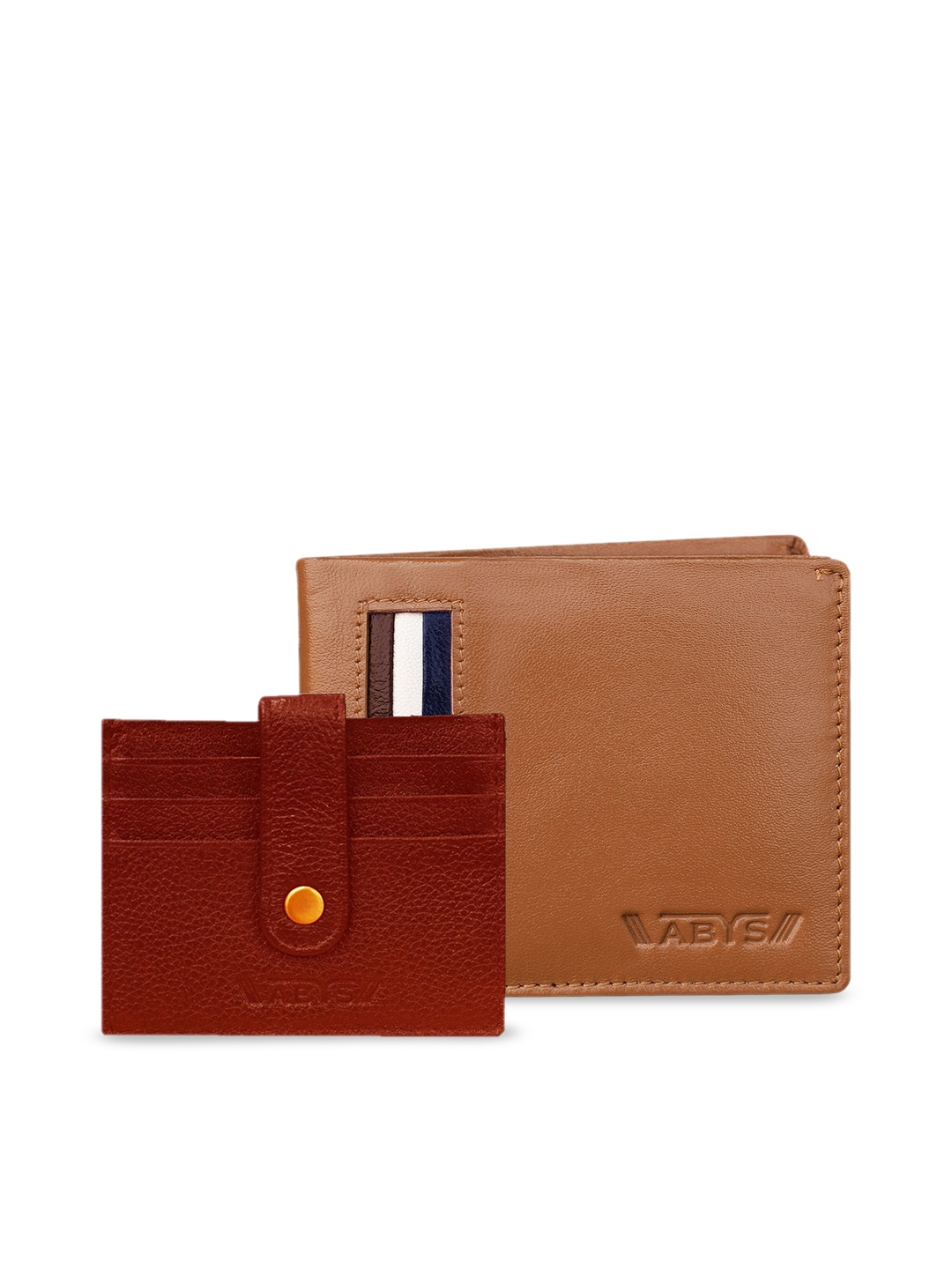 

ABYS Men Set of 2 Tan Accessory Gift Set