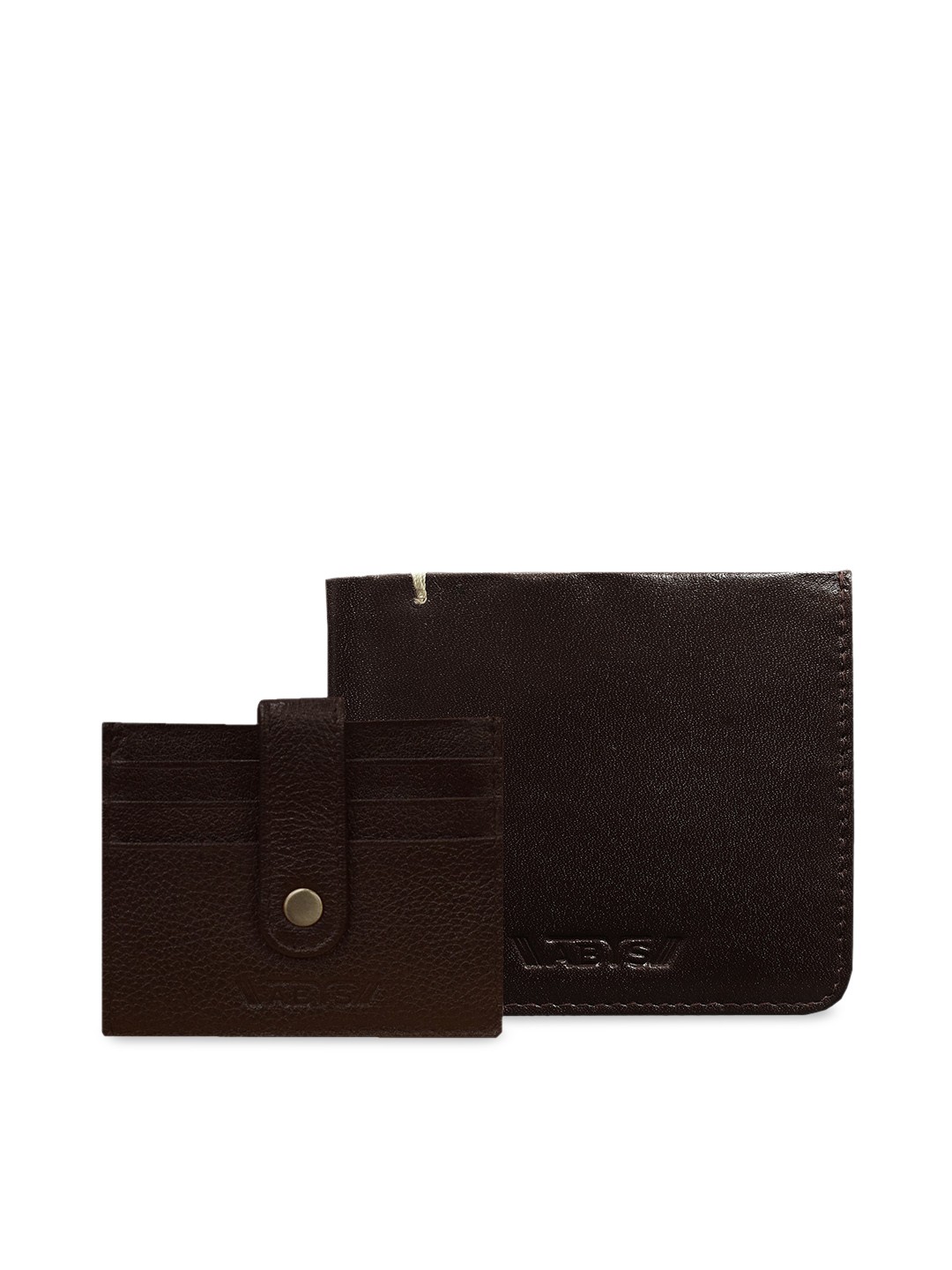 

ABYS Men Coffee Brown Solid Genuine Leather Accessory Gift Set