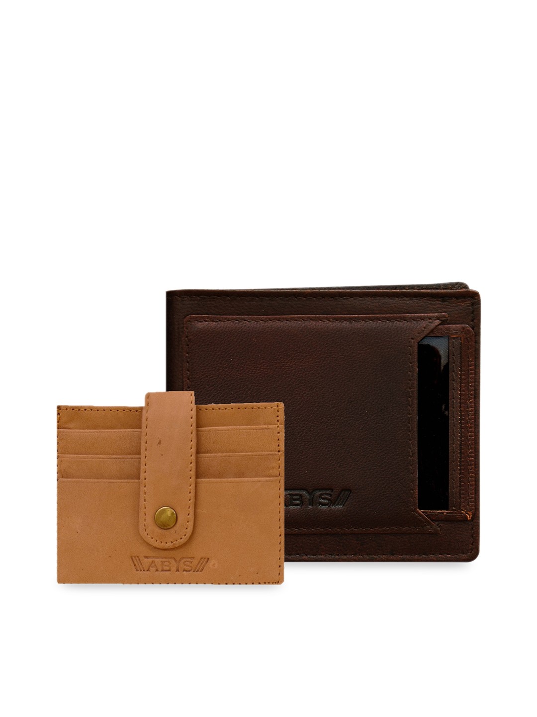 

ABYS Men Brown Solid Genuine Leather Accessory Gift Set