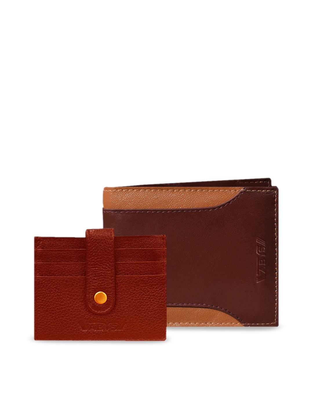 

ABYS Men Brown Genuine Leather Accessory Gift Set