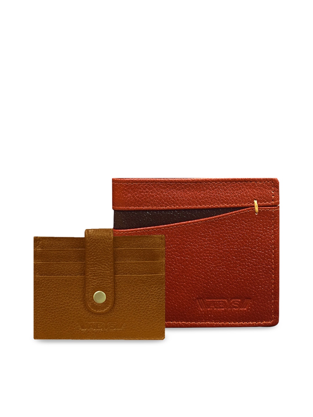 

ABYS Men Brown & Tan-Brown Solid Genuine Leather Accessory Gift Set