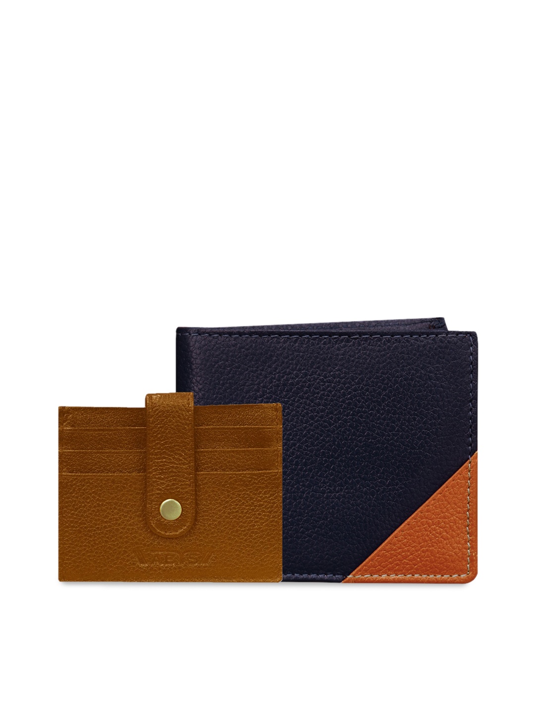 

ABYS Men Purple & Tan Accessory Gift Set