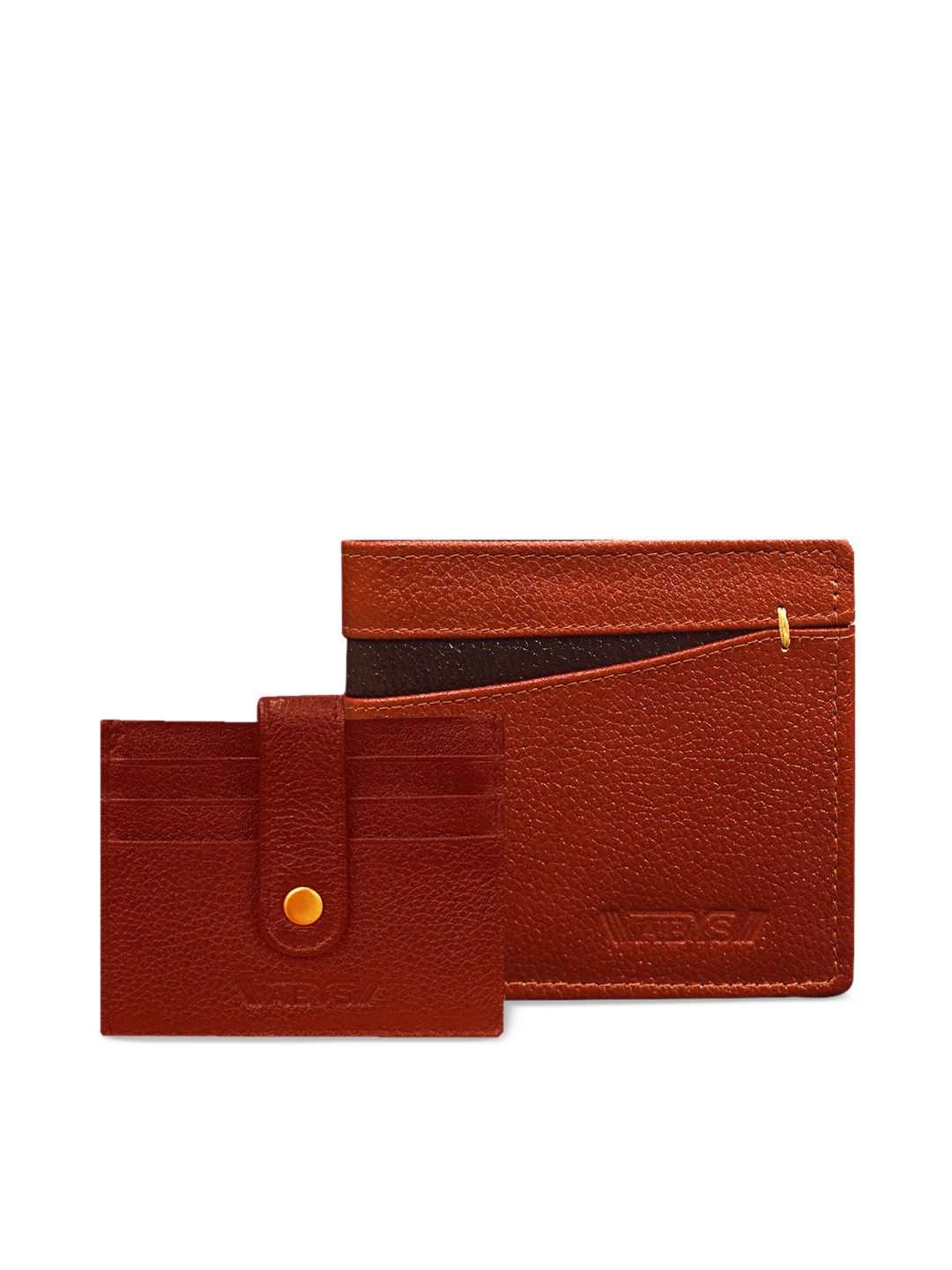

ABYS Men Brown Genuine Leather Accessory Gift Set