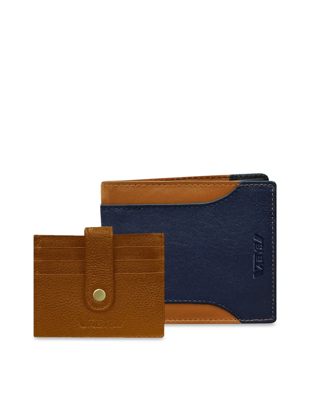 

ABYS Men Blue Solid Genuine Leather Accessory Gift Set