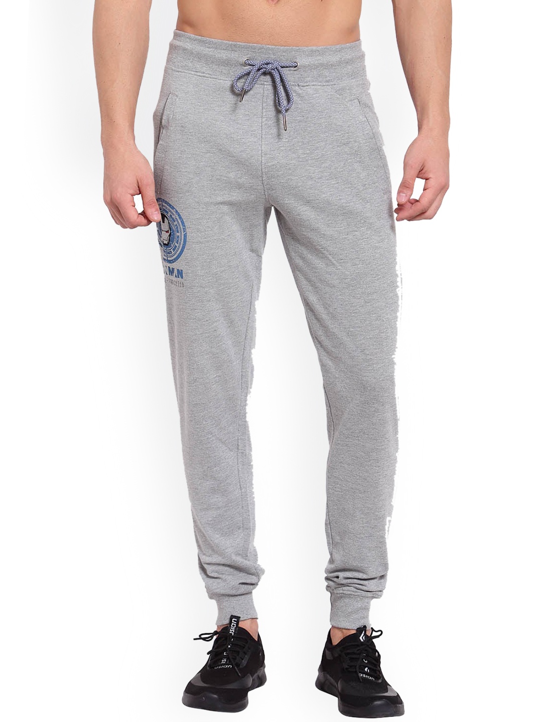 

SPORTO Men Grey Melange Solid Cotton Joggers