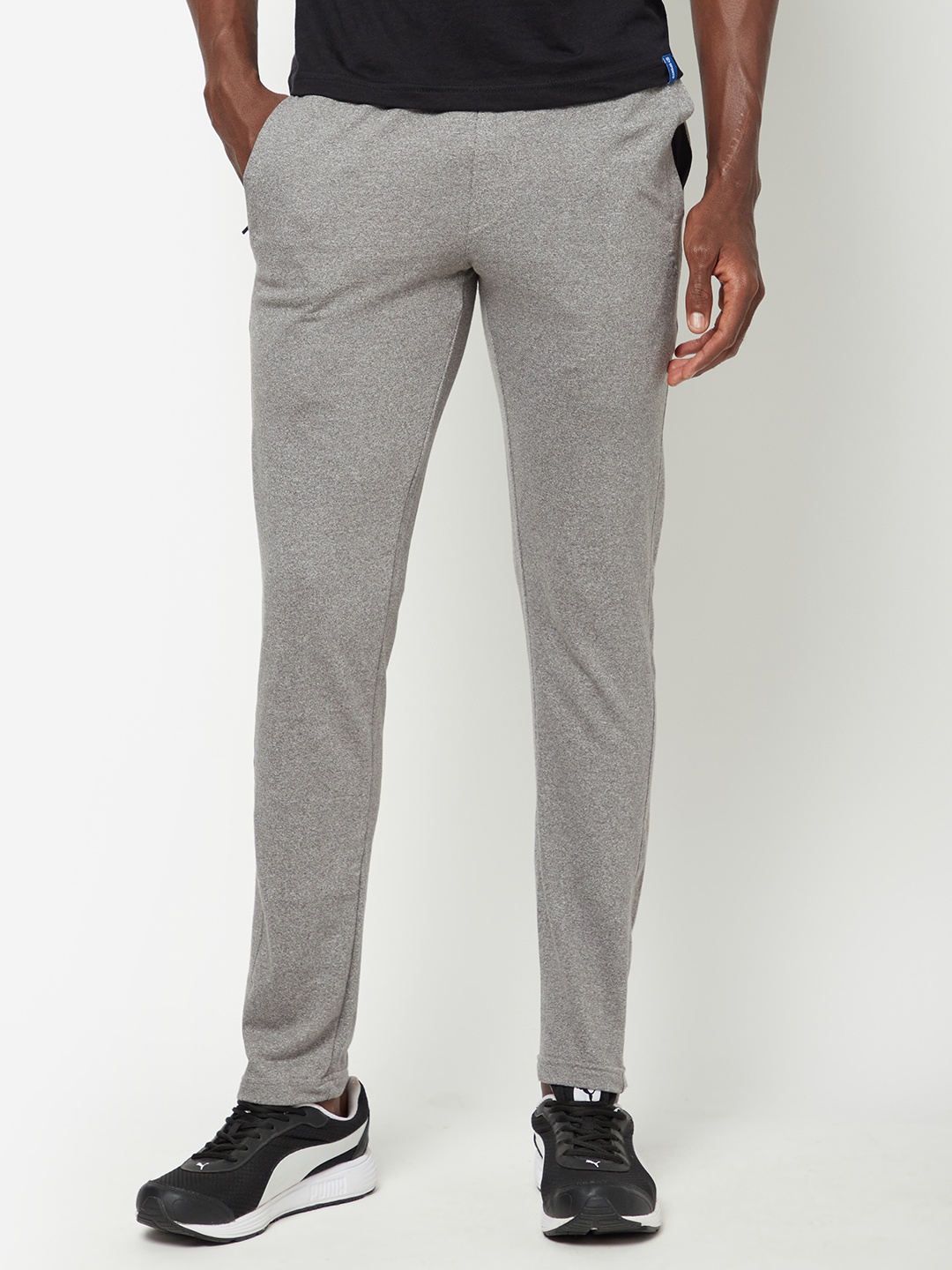 

SPORTO Men Grey Solid Track Pants