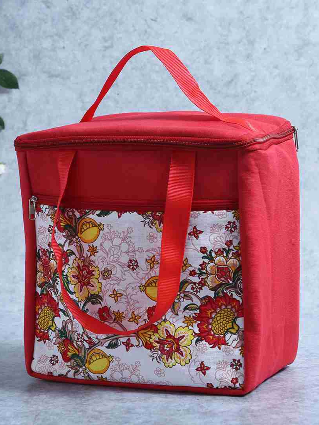 

Wonderchef Red Printed Lunch Bag
