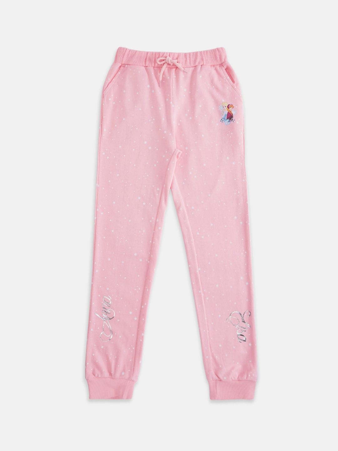 

Pantaloons Junior Girls Pink Printed Cotton Jogger