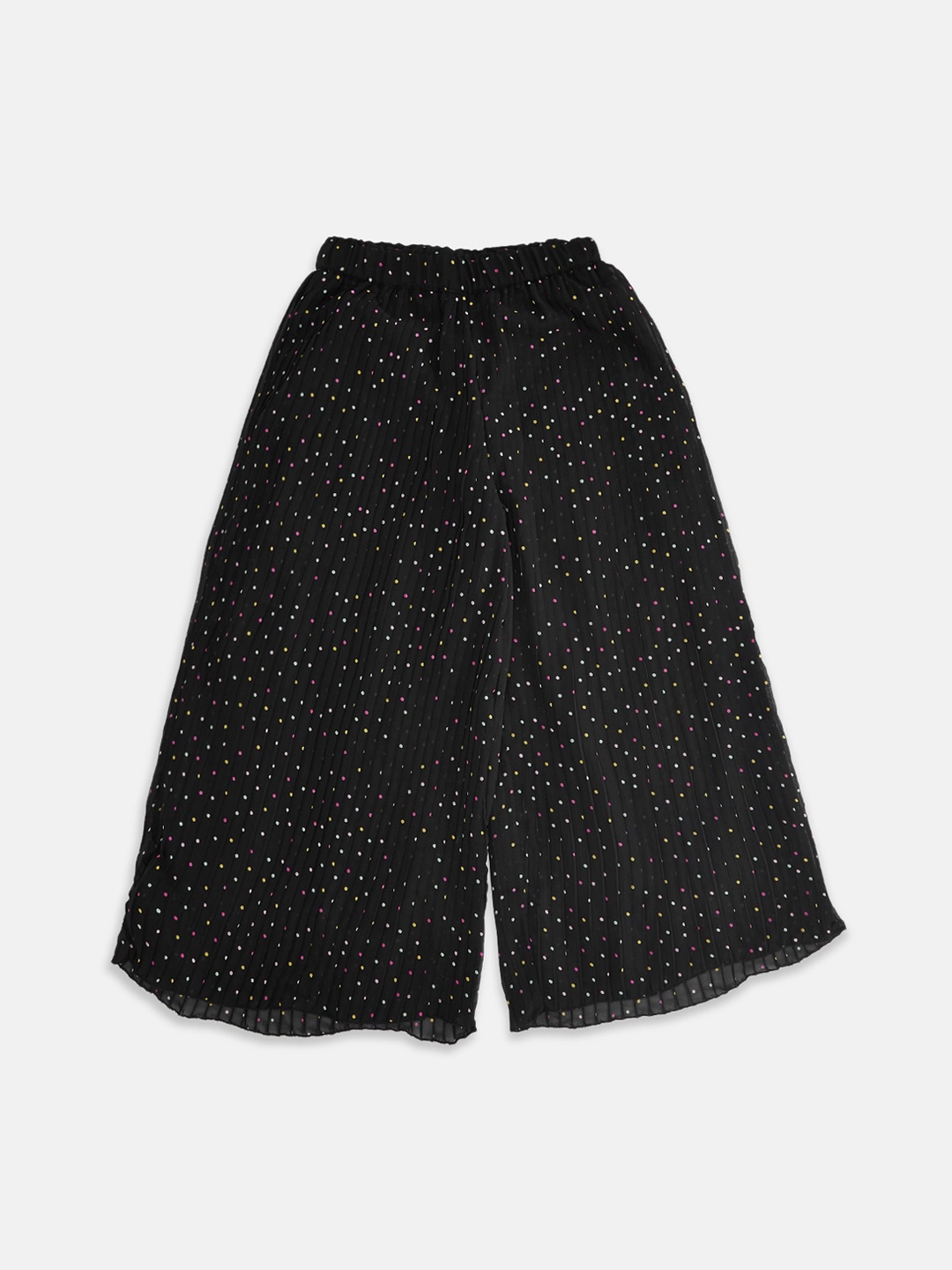 

Pantaloons Junior Girls Black Floral Printed Culottes Trousers