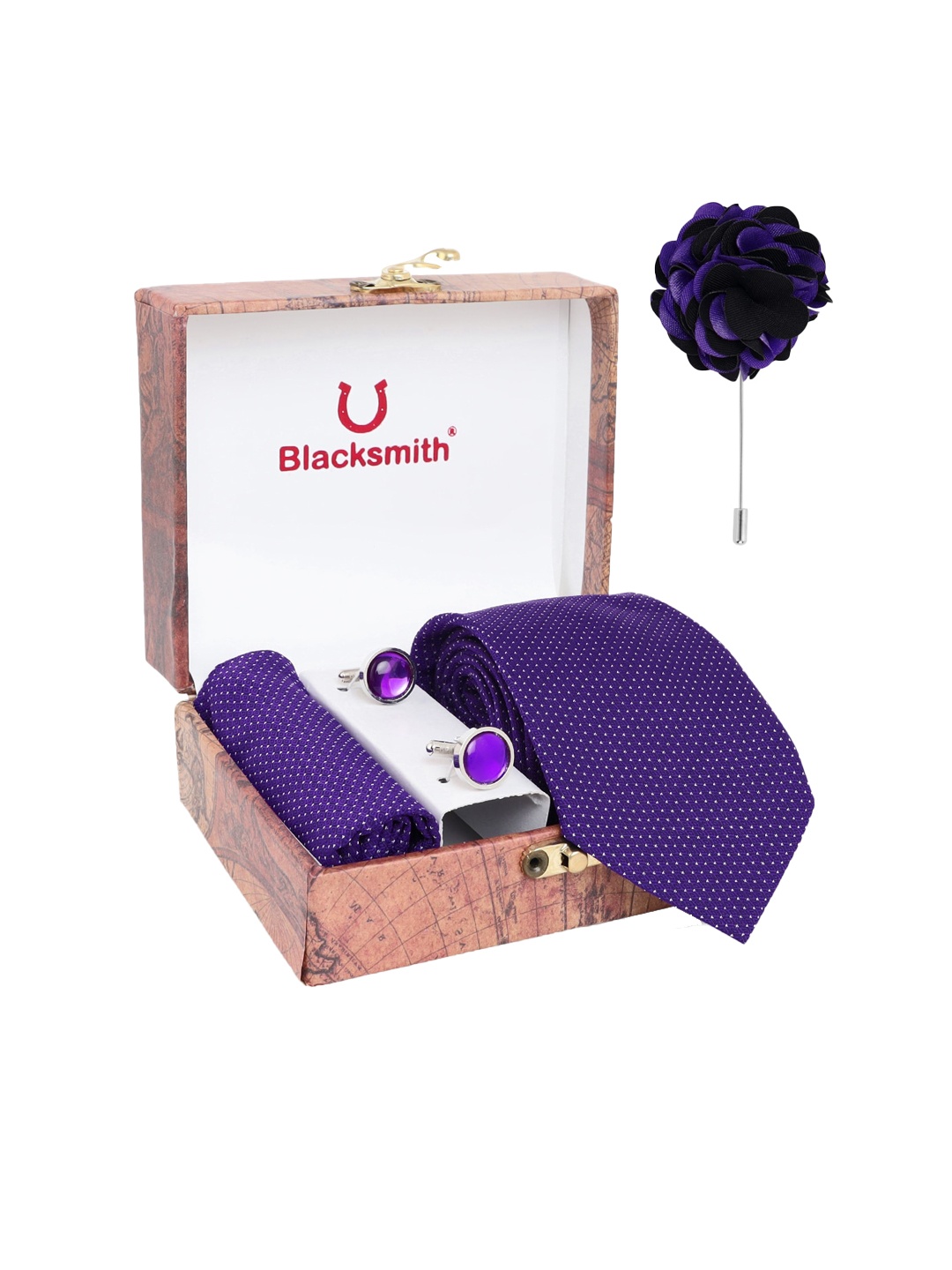 

Blacksmith Men Purple Accessory Gift Set