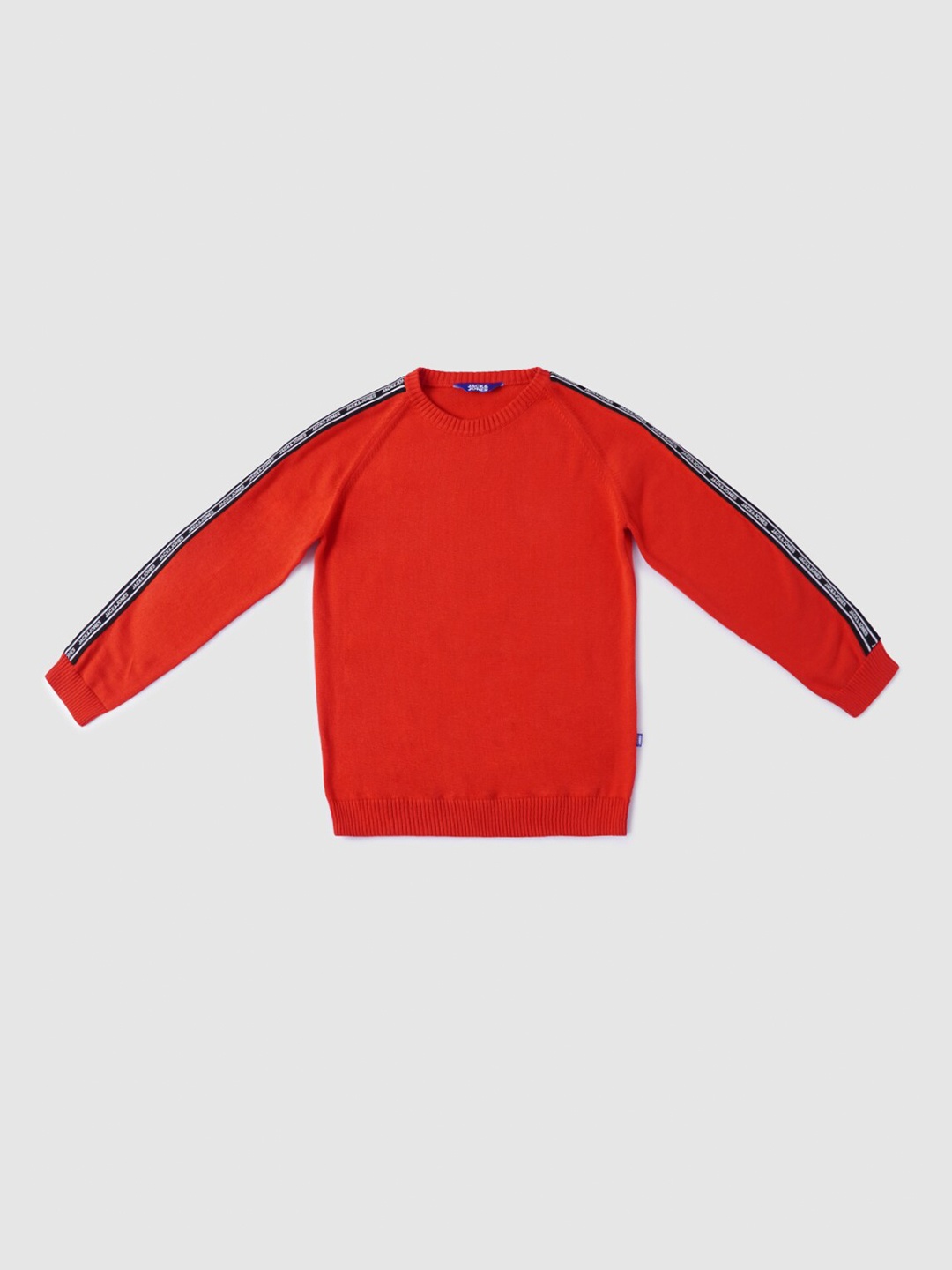 

Jack & Jones Boys Red Solid Cotton Sweater